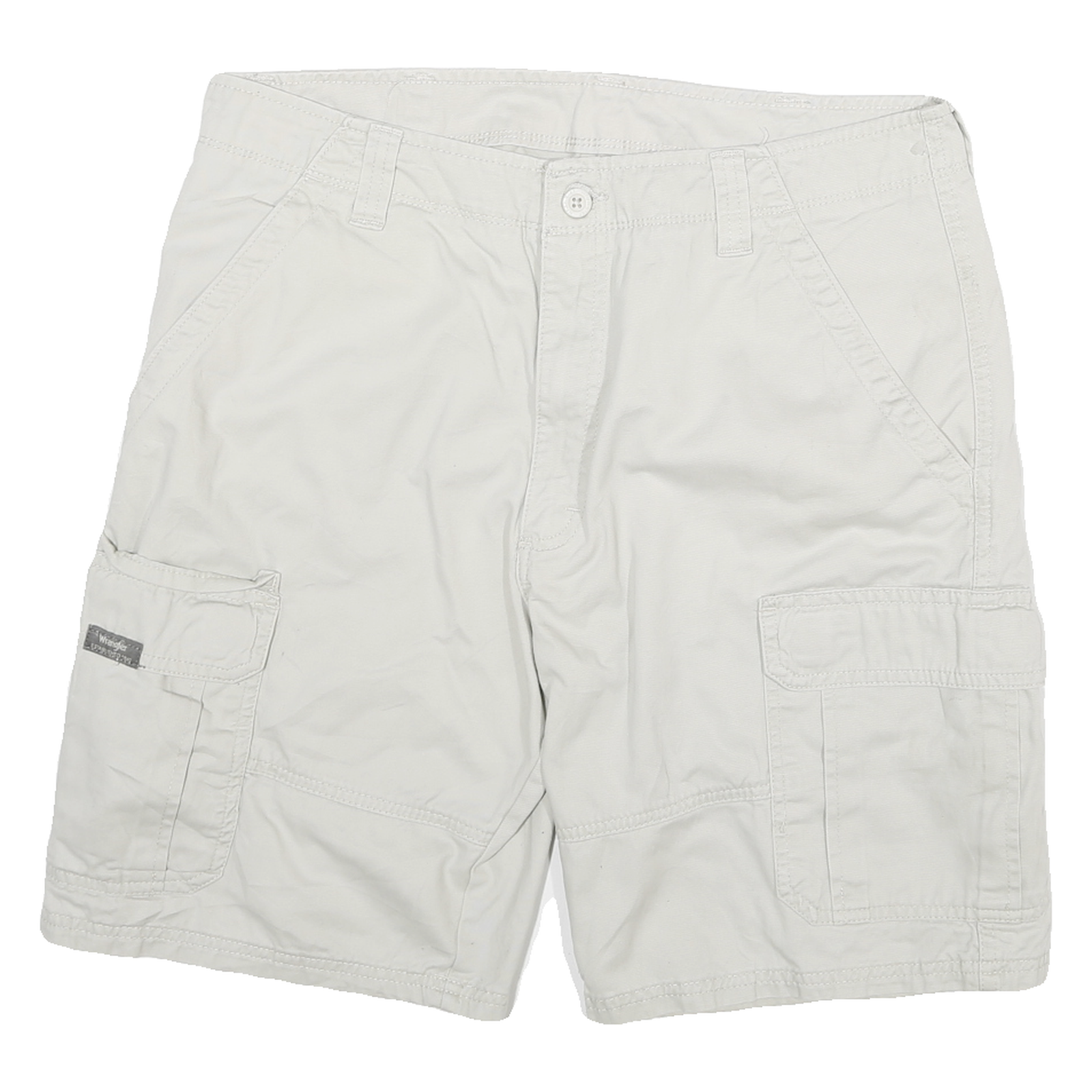 WRANGLER Mens Cargo Shorts White XL W34 Cotton Blend Comfortable Stylish Refurbished - N/A refurbished available on Cerqular