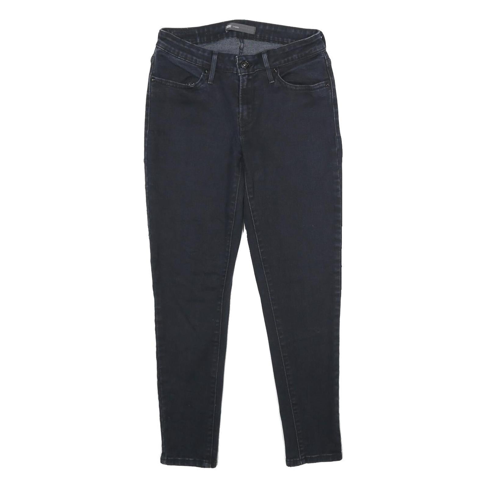 LEVI'S Legging Womens Jeans Black Slim Skinny Denim Raw W28 L30 Stretch Refurbished - N/A refurbished available on Cerqular