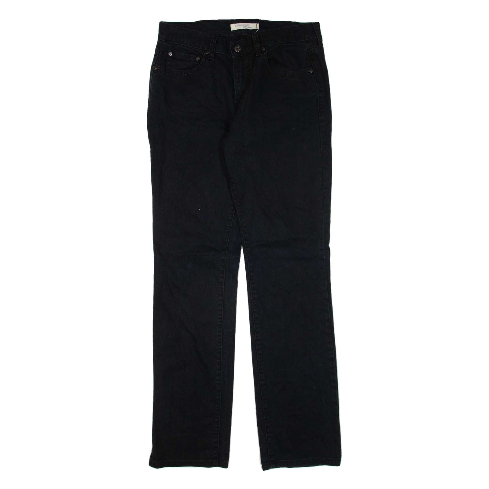 LEVI'S 505 Womens Jeans Black Regular Straight W30 L31 Refurbished - N/A refurbished available on Cerqular