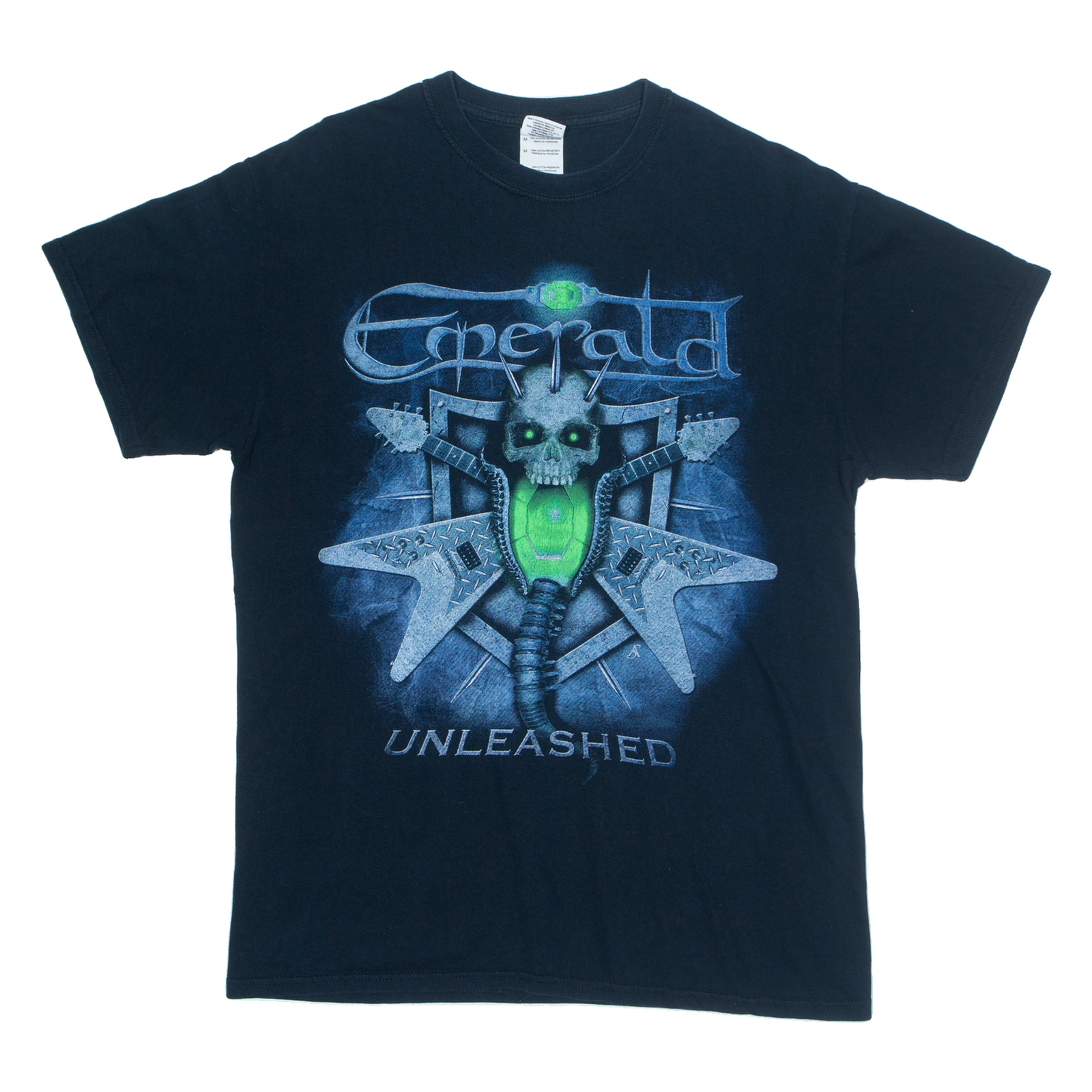 GILDAN Emerald Unleashed Mens Band T-Shirt Black M Refurbished - N/A refurbished available on Cerqular