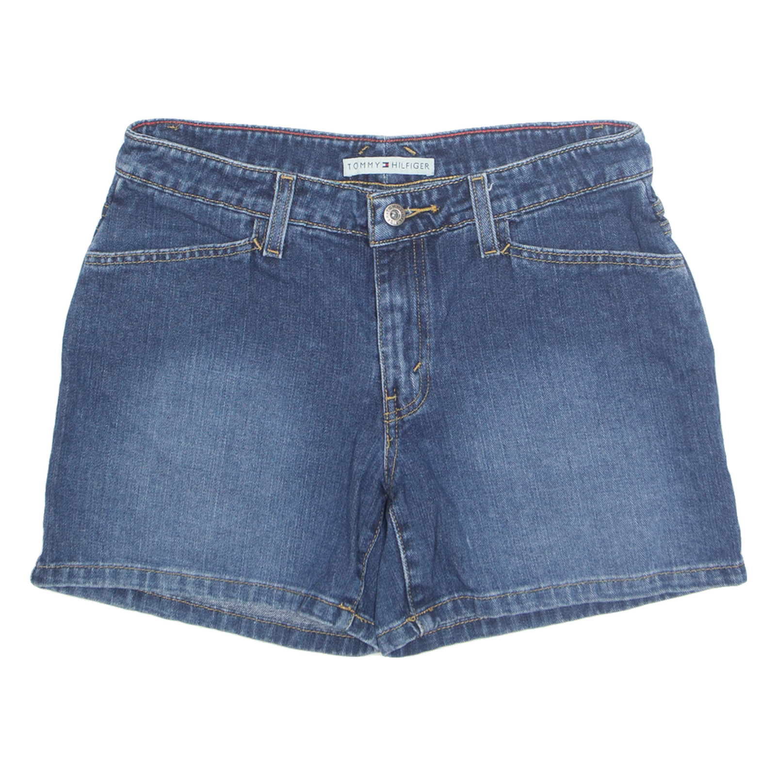 TOMMY HILFIGER Womens Denim Shorts Blue UK 10 W32 Refurbished - N/A refurbished available on Cerqular