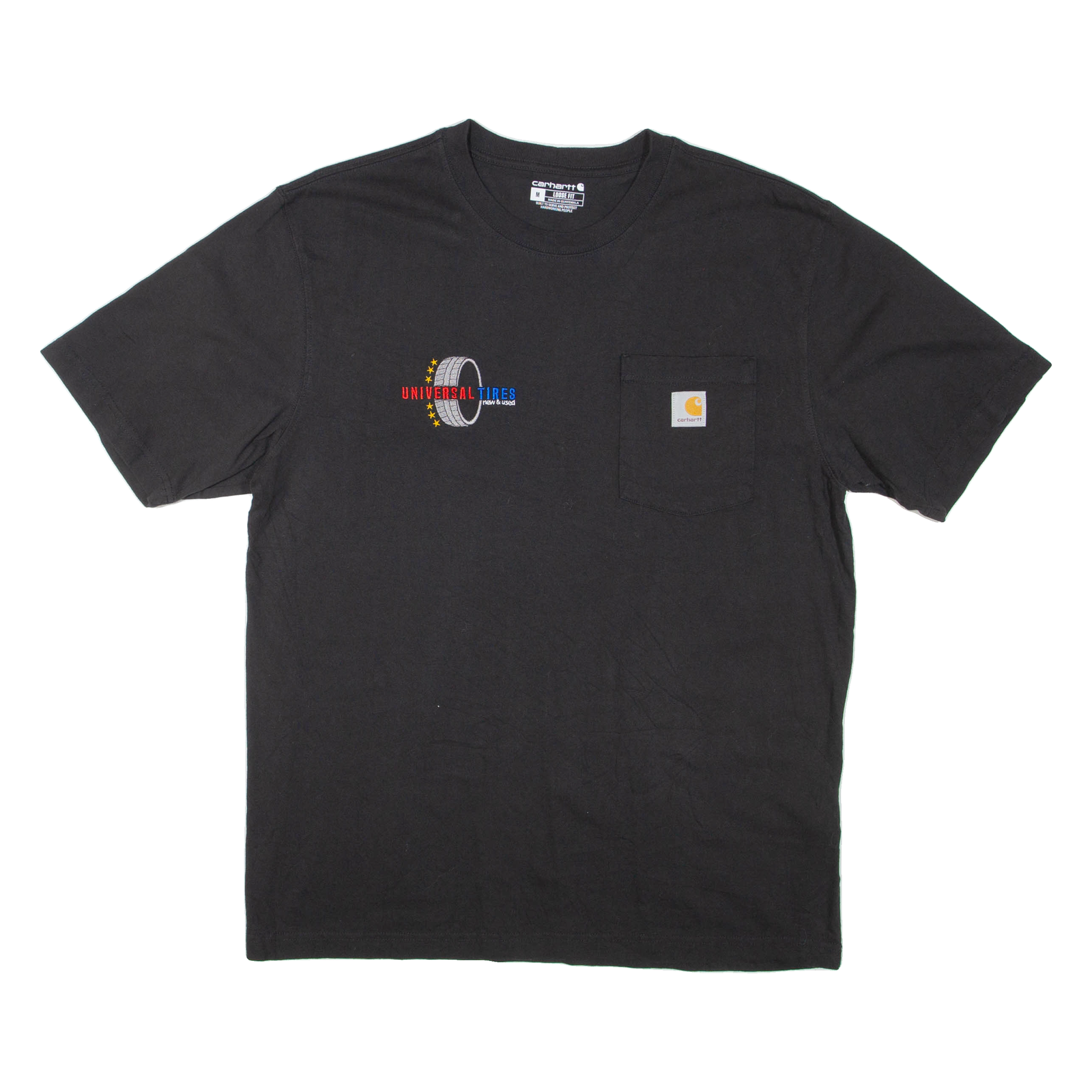 CARHARTT Universal Tires Loose Fit Mens T-Shirt Black M Refurbished - N/A refurbished available on Cerqular