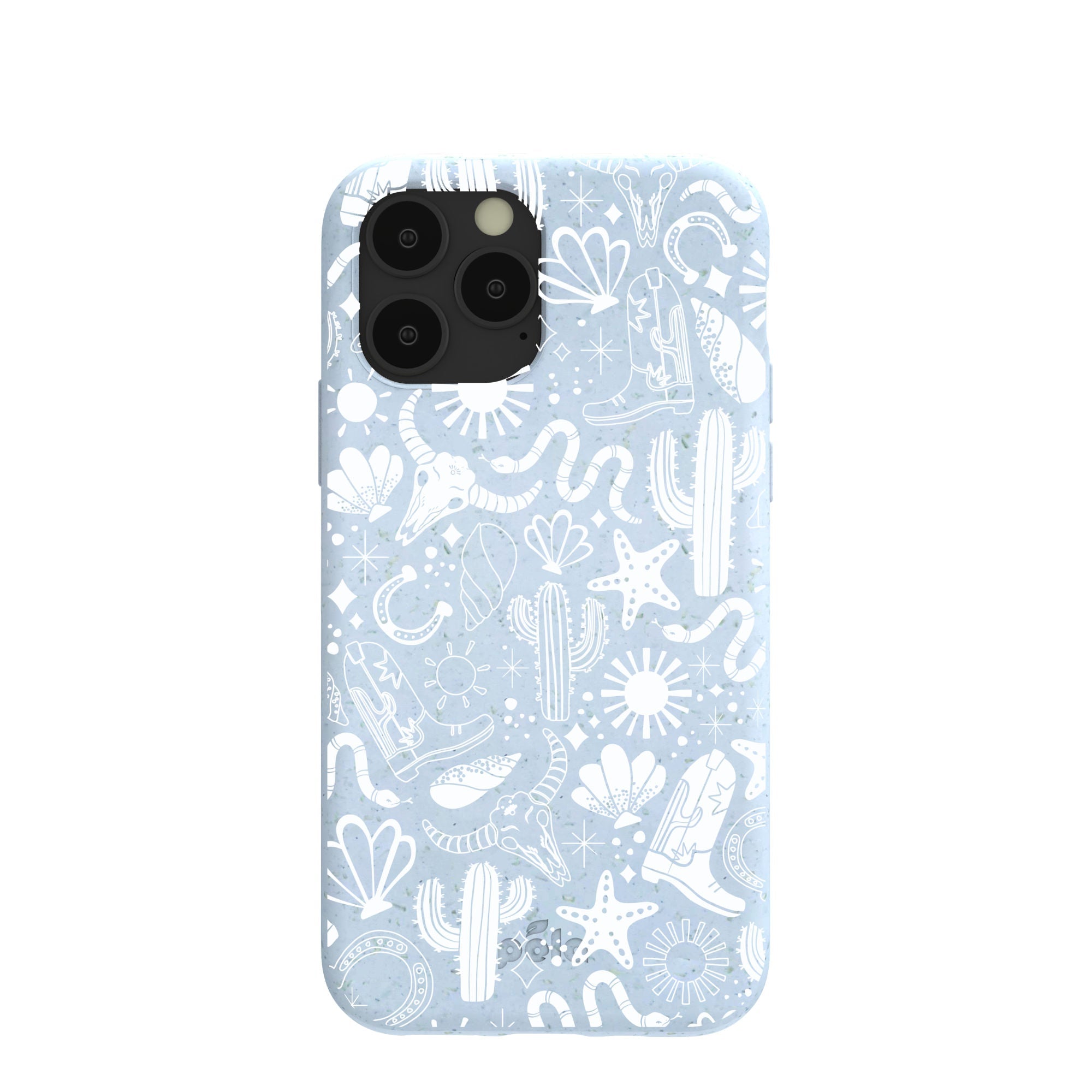 Powder Blue Coastal Rodeo iPhone 11 Pro Case Refurbished - Pela Case refurbished available on Cerqular