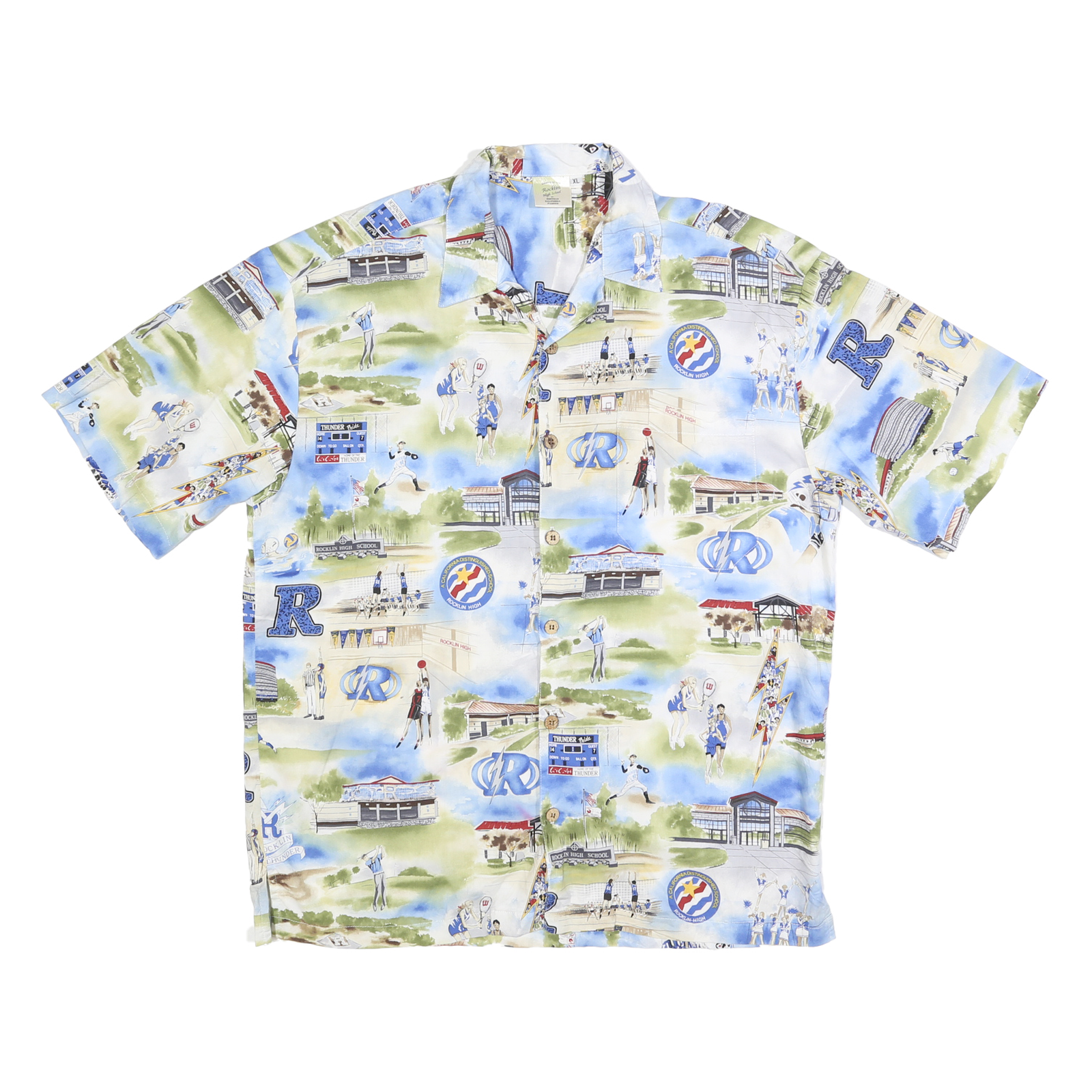 Buy ROCKLIN Mens Blue & Green Printed Short Sleeve Shirt XL Summer Casual Refurbished - $15.59 ROCKLIN Mens Blue & Green Printed Short Sleeve Shirt XL Summer Casual Refurbished - N/A refurbished available on Cerqular