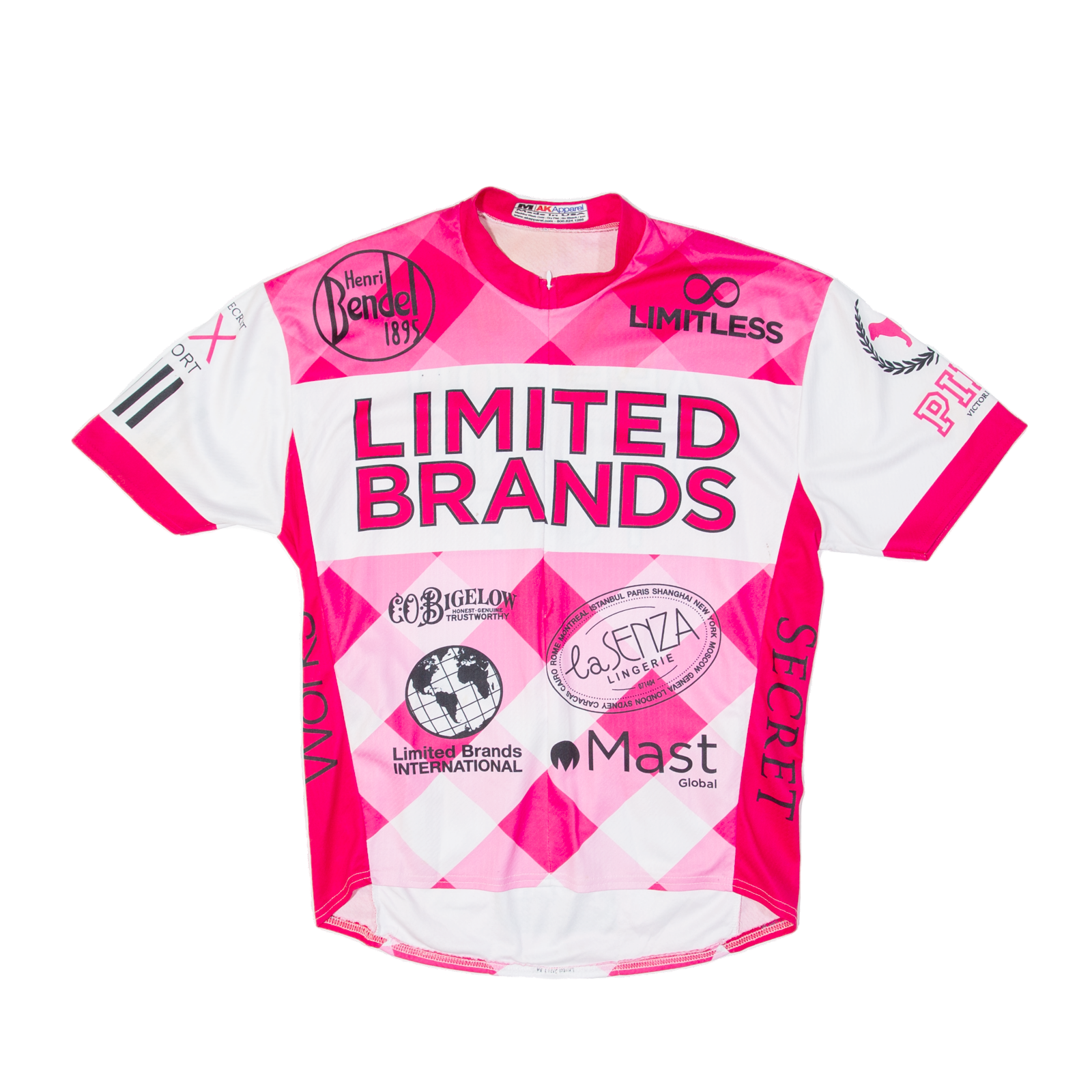 AK APPAREL Cycling Mens Jersey Pink 1/2 Zip M Refurbished - N/A refurbished available on Cerqular