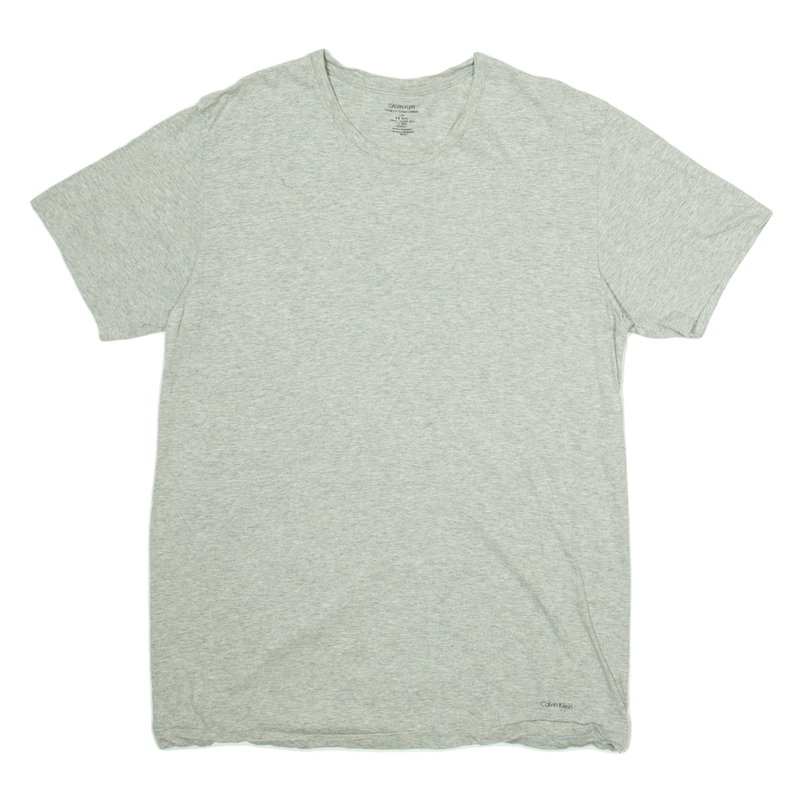 CALVIN KLEIN Mens T-Shirt Grey L Refurbished - N/A refurbished available on Cerqular