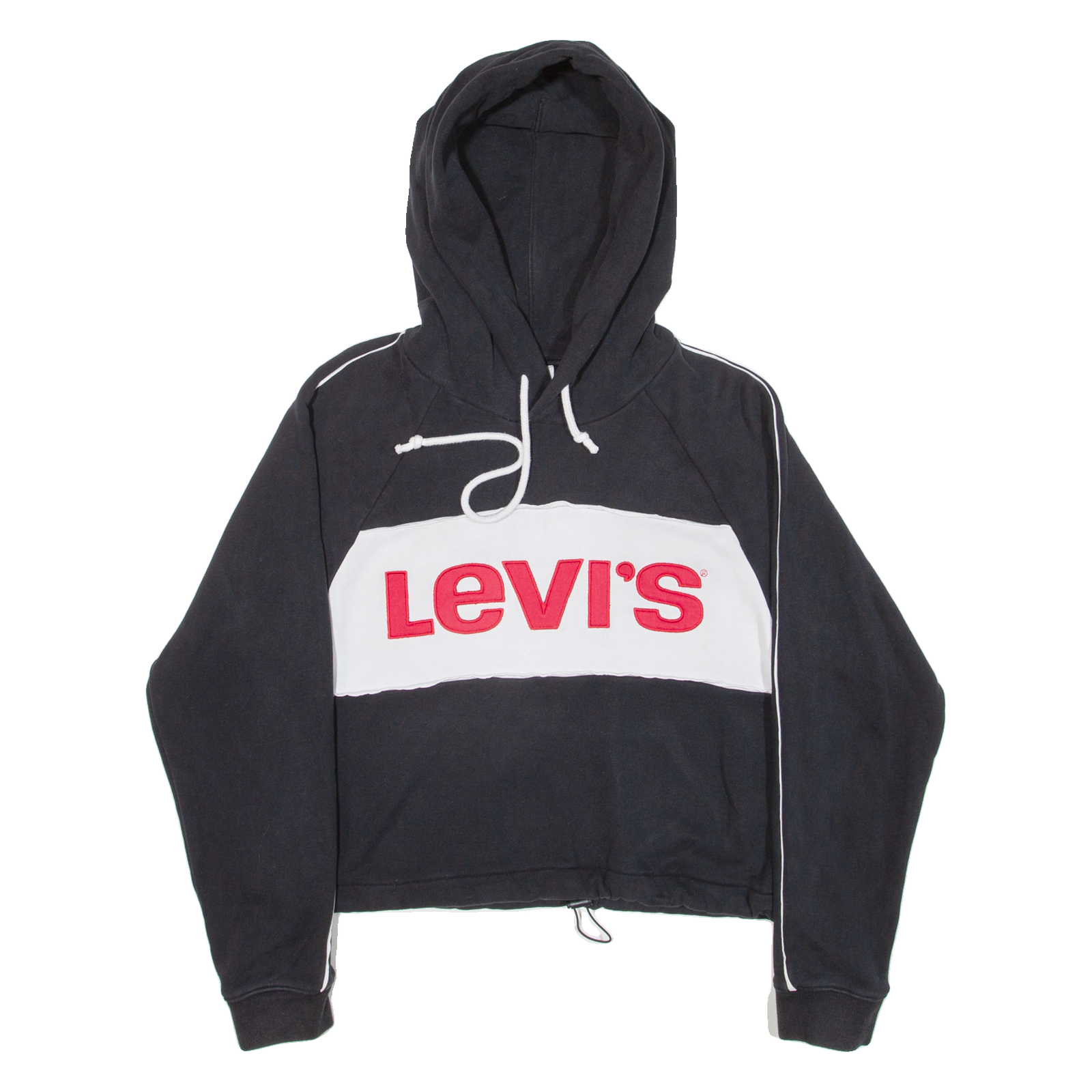 LEVI'S Cropped Womens Black Hoodie S Refurbished - N/A refurbished available on Cerqular