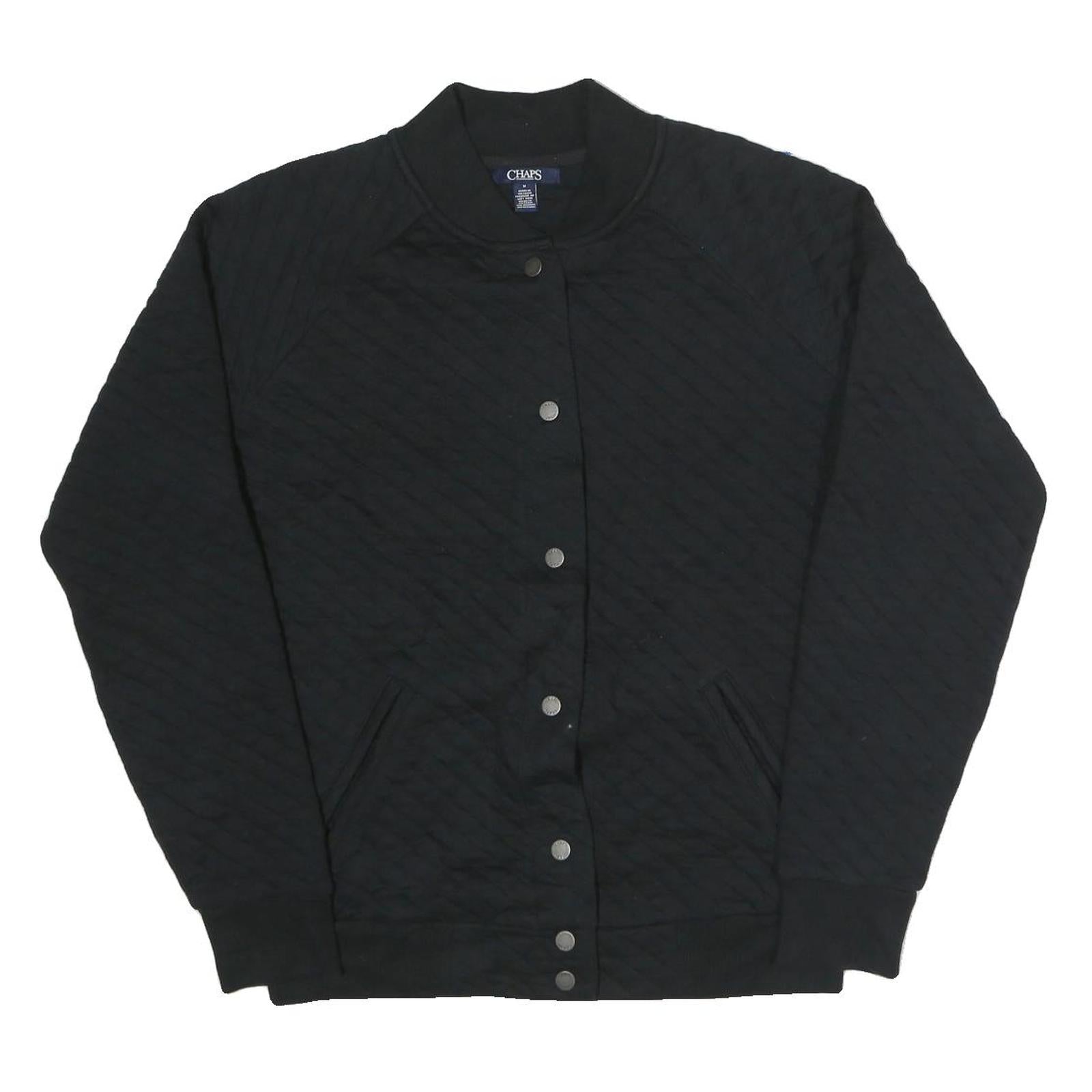 Buy CHAPS Womens Black Quilted Jacket M Polyester Blend Button Closure Bomber Refurbished - $51.99 CHAPS Womens Black Quilted Jacket M Polyester Blend Button Closure Bomber Refurbished - N/A refurbished available on Cerqular
