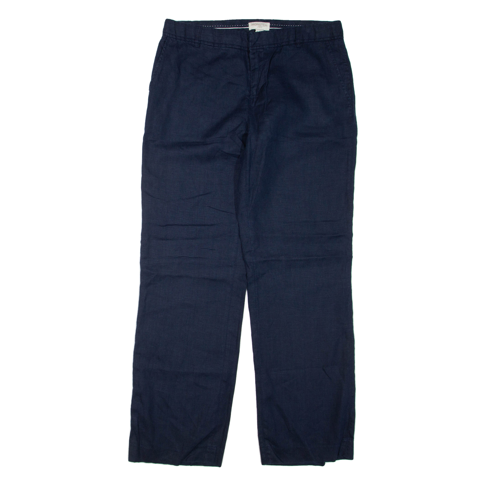 MONSOON Womens Trousers Blue Regular Straight W32 L32 Refurbished - N/A refurbished available on Cerqular