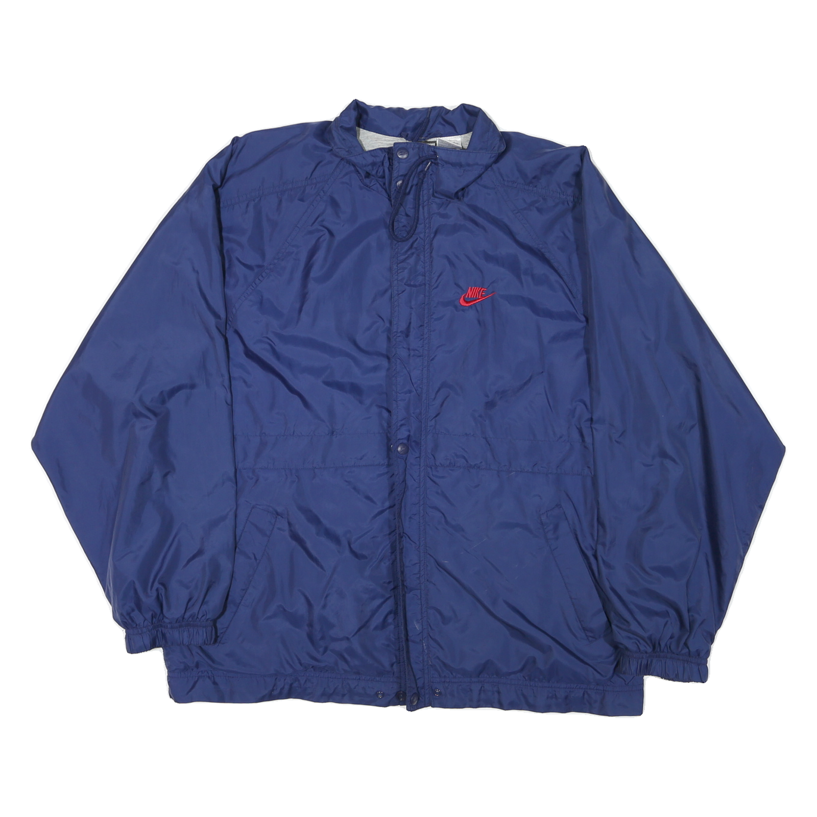 NIKE Mens Blue Lightweight Nylon Jacket M Zip Plain Sports Casual Refurbished - N/A refurbished available on Cerqular