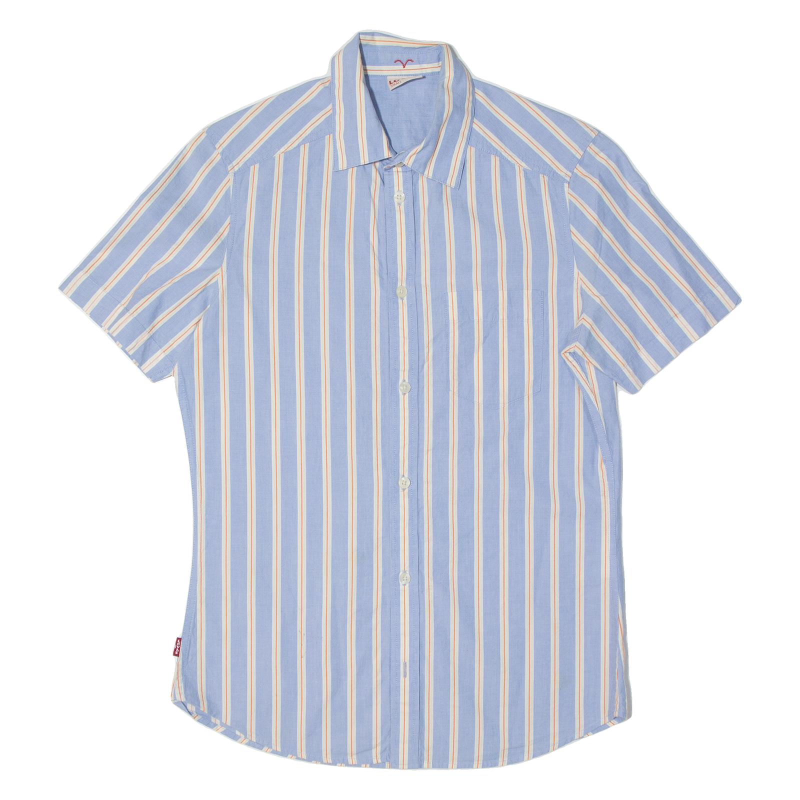LEVI'S Mens Shirt Blue Striped S Refurbished - N/A refurbished available on Cerqular