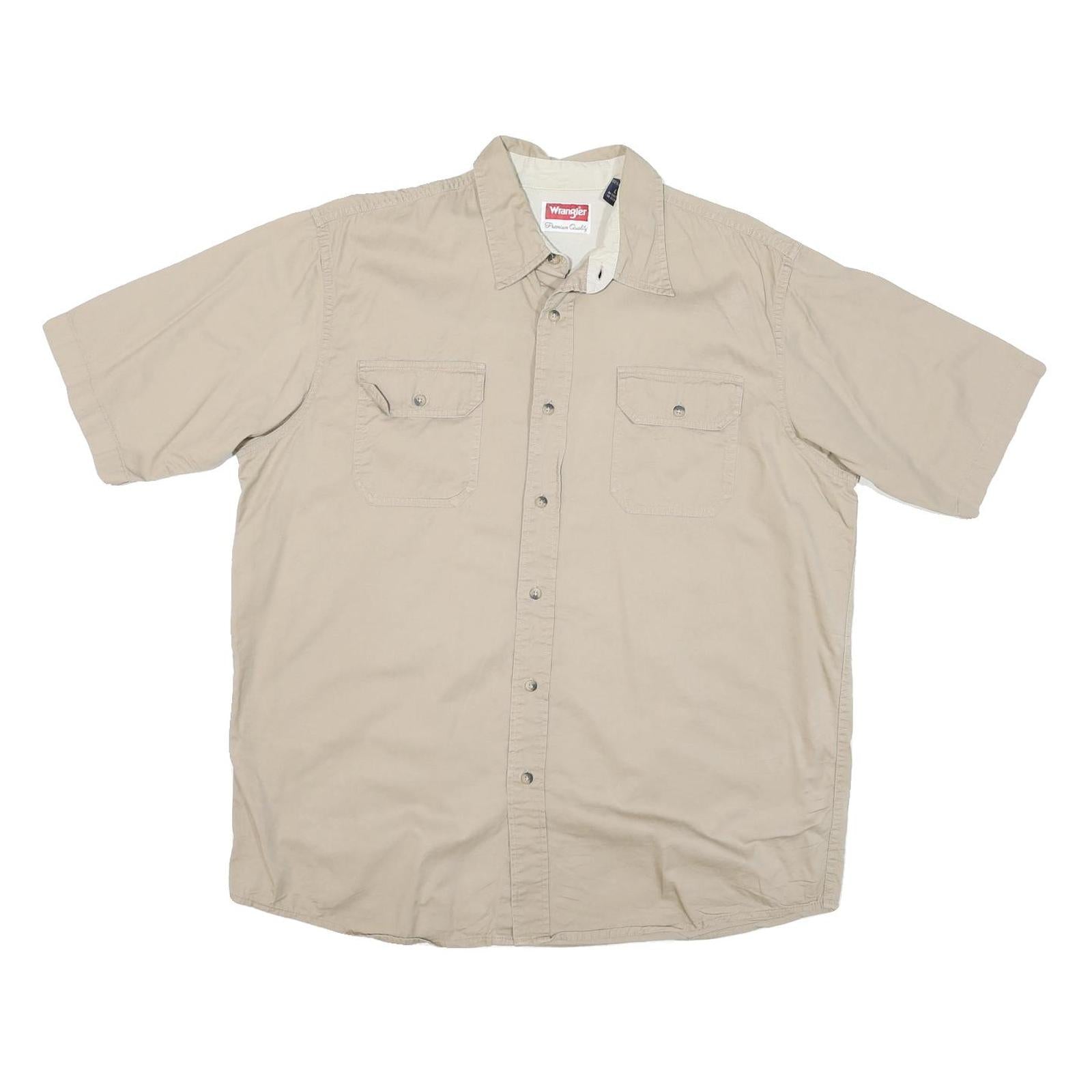 Buy WRANGLER Mens Beige Cotton Blend Short Sleeve Shirt L Casual Utility Workwear Refurbished - $36.39 WRANGLER Mens Beige Cotton Blend Short Sleeve Shirt L Casual Utility Workwear Refurbished - N/A refurbished available on Cerqular