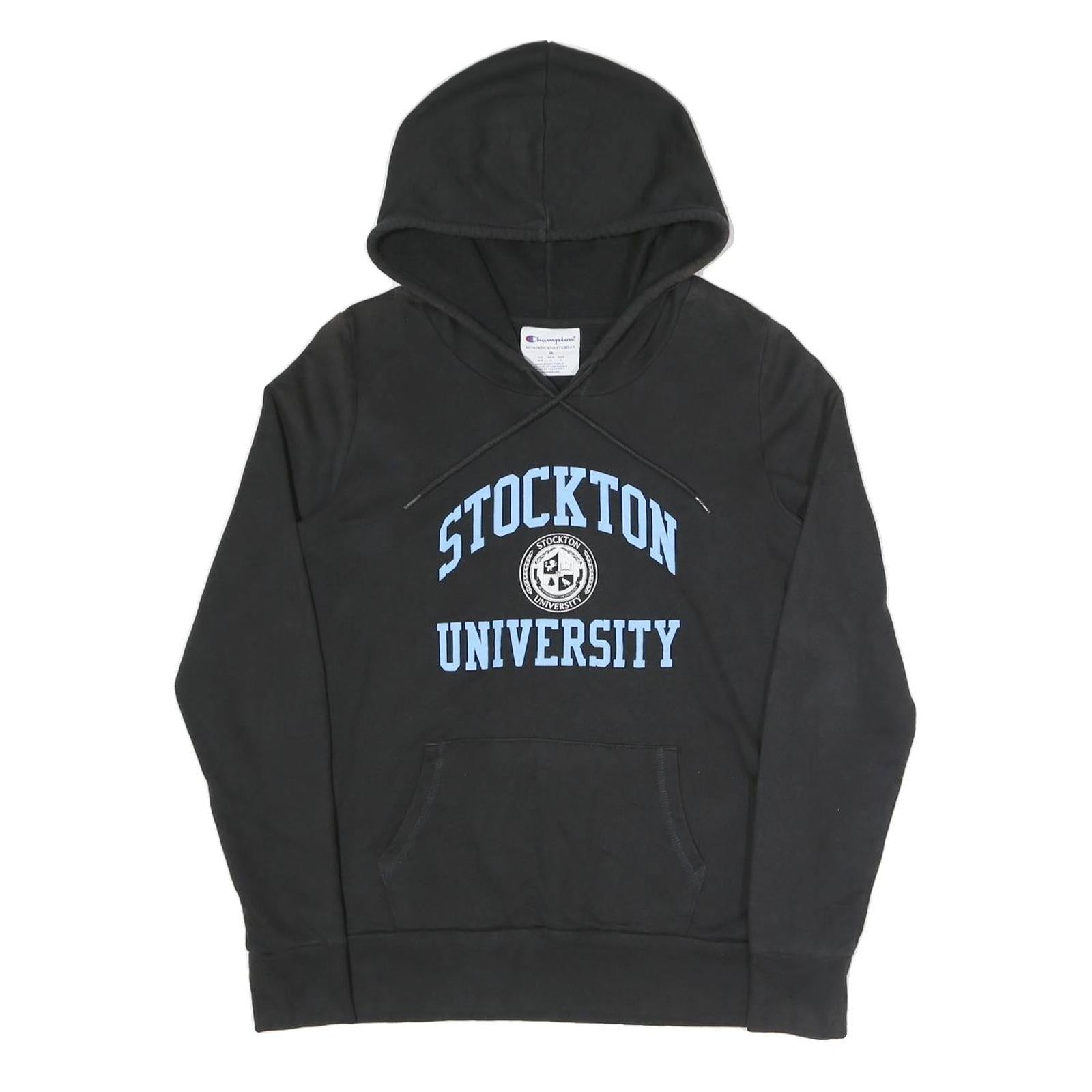 Buy CHAMPION Womens Black Stockton University Pullover Hoodie M Cotton Blend Refurbished - $29.89 CHAMPION Womens Black Stockton University Pullover Hoodie M Cotton Blend Refurbished - N/A refurbished available on Cerqular