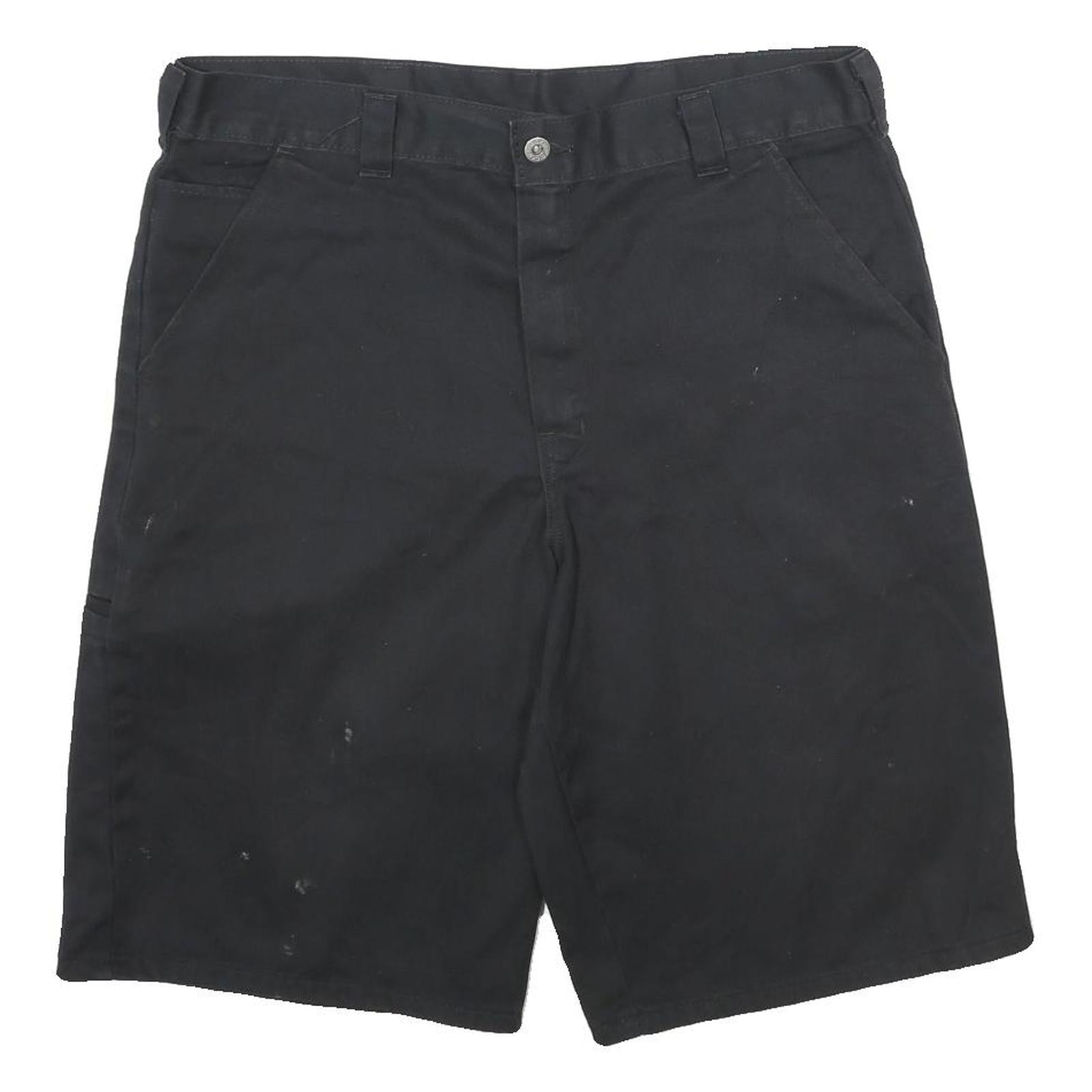 DICKIES Mens Shorts Black Casual L W36 Durable Workwear Polyester Blend Refurbished - N/A refurbished available on Cerqular