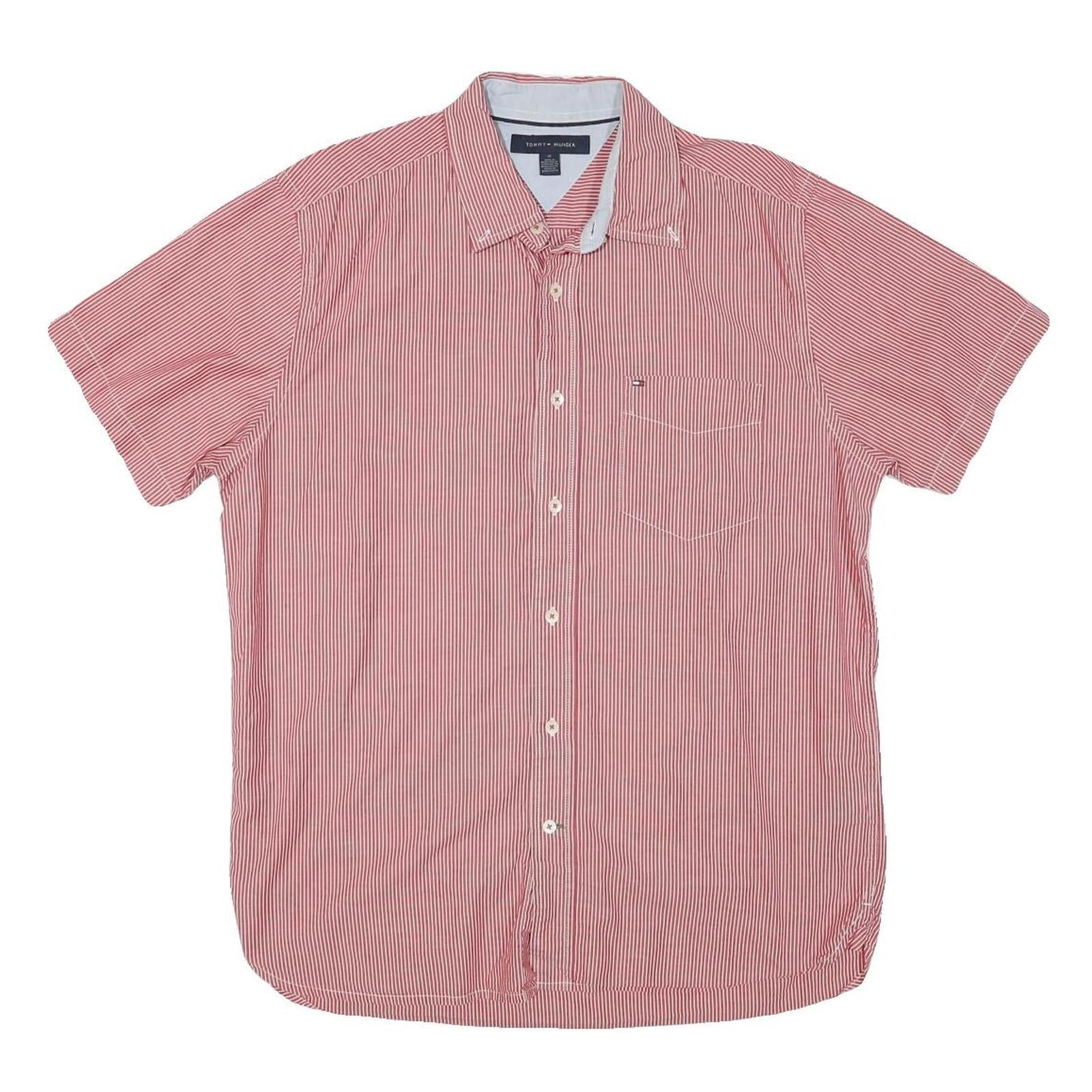 Buy TOMMY HILFIGER Mens Red & White Striped Shirt M Casual Button Down Cotton Blend Refurbished - $35.09 TOMMY HILFIGER Mens Red & White Striped Shirt M Casual Button Down Cotton Blend Refurbished - N/A refurbished available on Cerqular