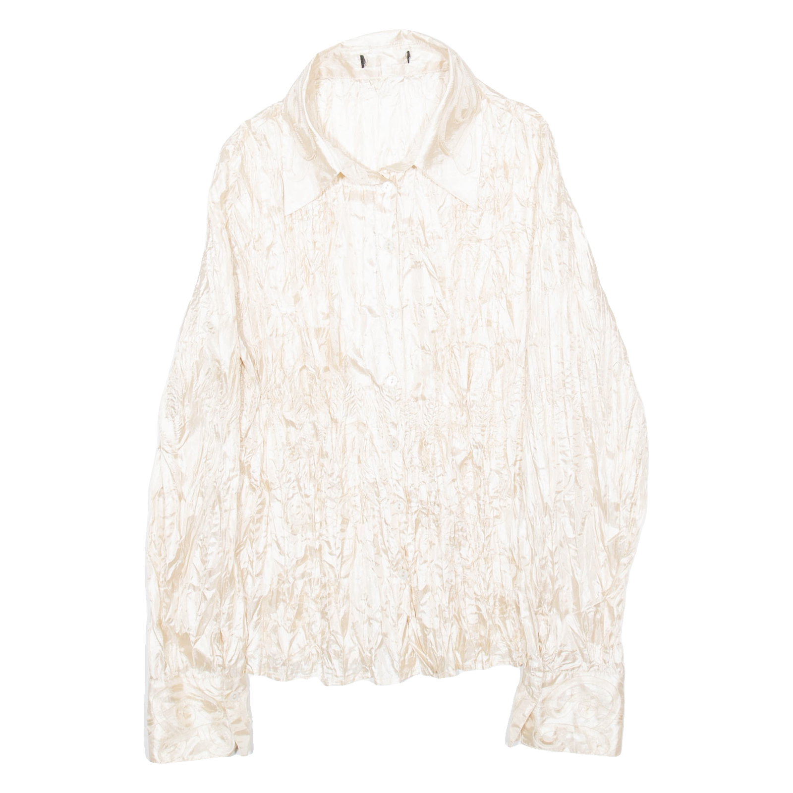 Buy Womens Shirt Cream Collared Long Sleeve S Refurbished - $16.89 Womens Shirt Cream Collared Long Sleeve S Refurbished - N/A refurbished available on Cerqular