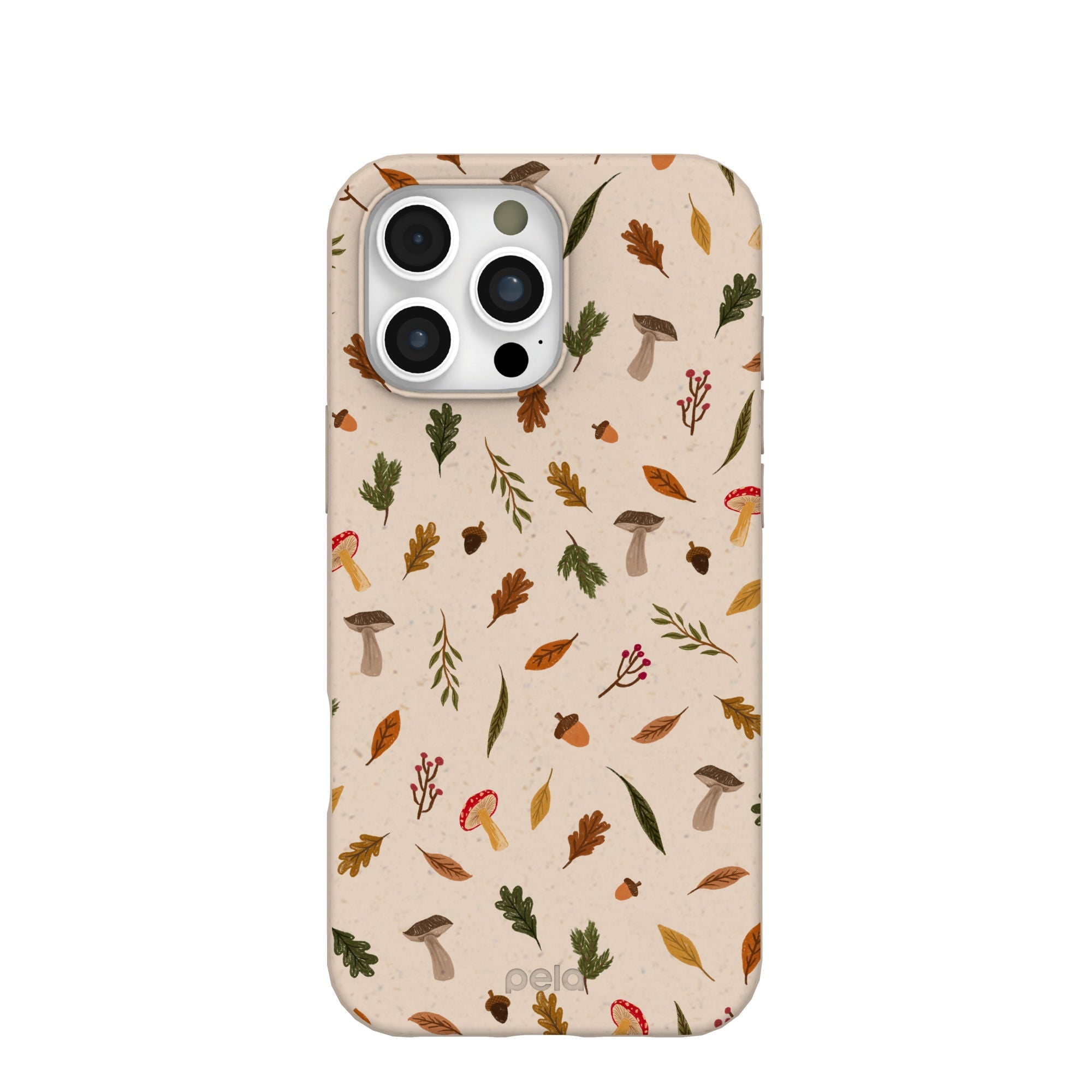Seashell Woodland Harvest iPhone 16 Pro Max Case Refurbished - Pela Case refurbished available on Cerqular