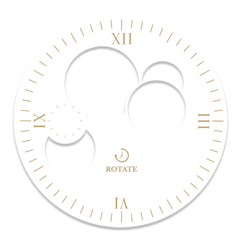 White & Gold Skeleton Dial Refurbished - Rotate Watches refurbished available on Cerqular