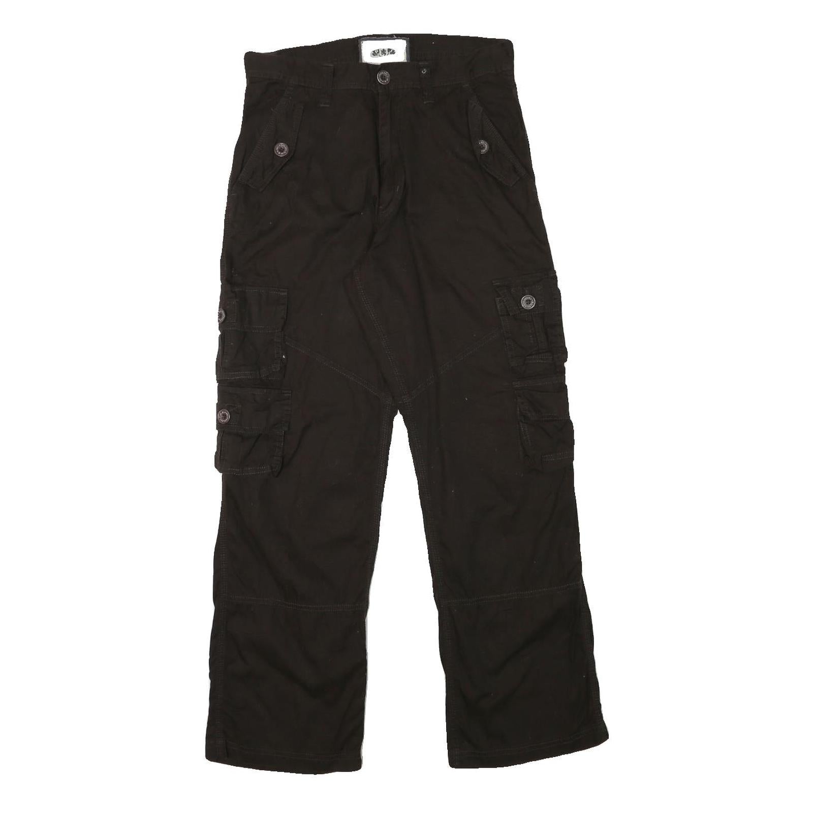 Buy PJ Mens Black Cotton Blend Regular Fit Cargo Trousers W30 L29 Zip Closure Refurbished - $20.79 PJ Mens Black Cotton Blend Regular Fit Cargo Trousers W30 L29 Zip Closure Refurbished - N/A refurbished available on Cerqular