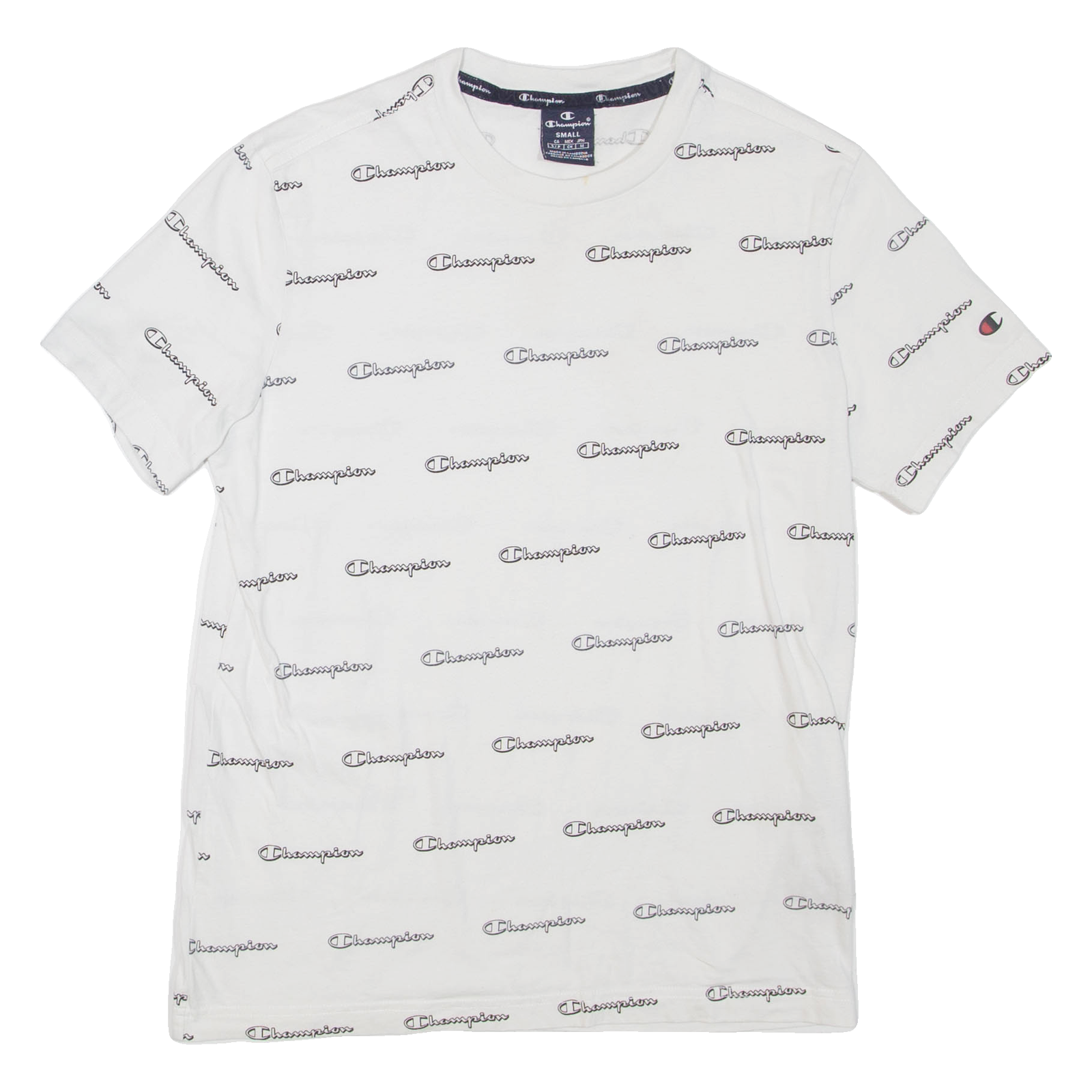 CHAMPION Mens T-Shirt White Crew Neck S Refurbished - N/A refurbished available on Cerqular