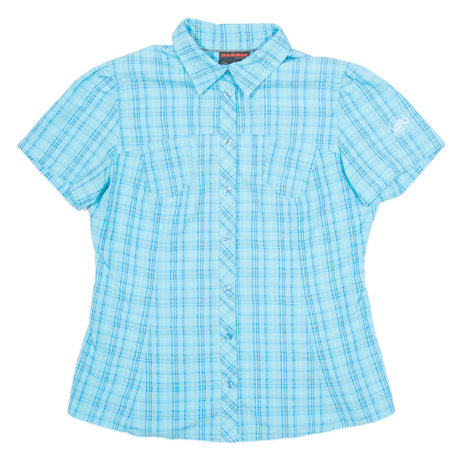 MAMMUT Womens Shirt Blue Check M Refurbished - N/A refurbished available on Cerqular