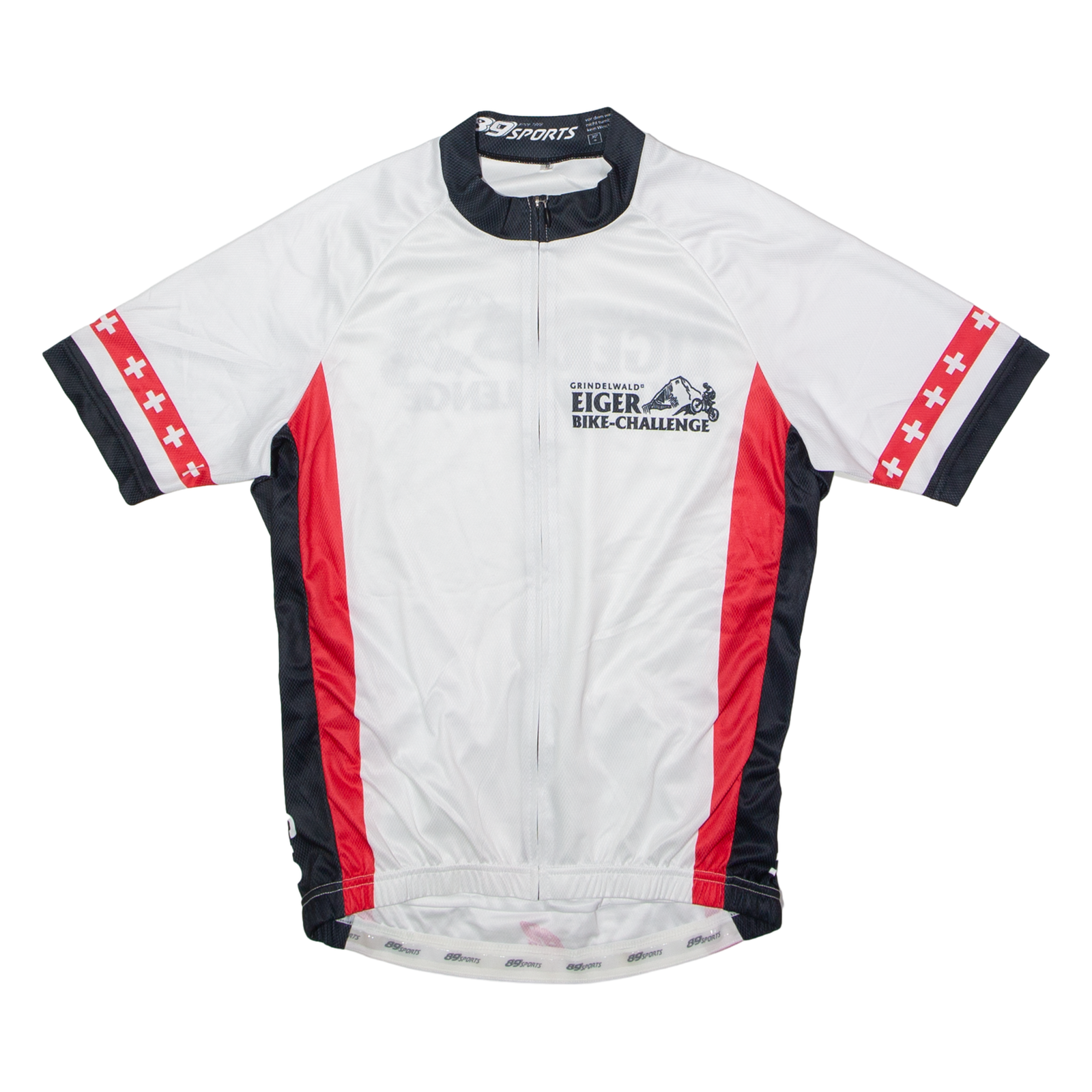 89 SPORTS Full Zip Cycling Mens Jersey White High Neck M Refurbished - N/A refurbished available on Cerqular