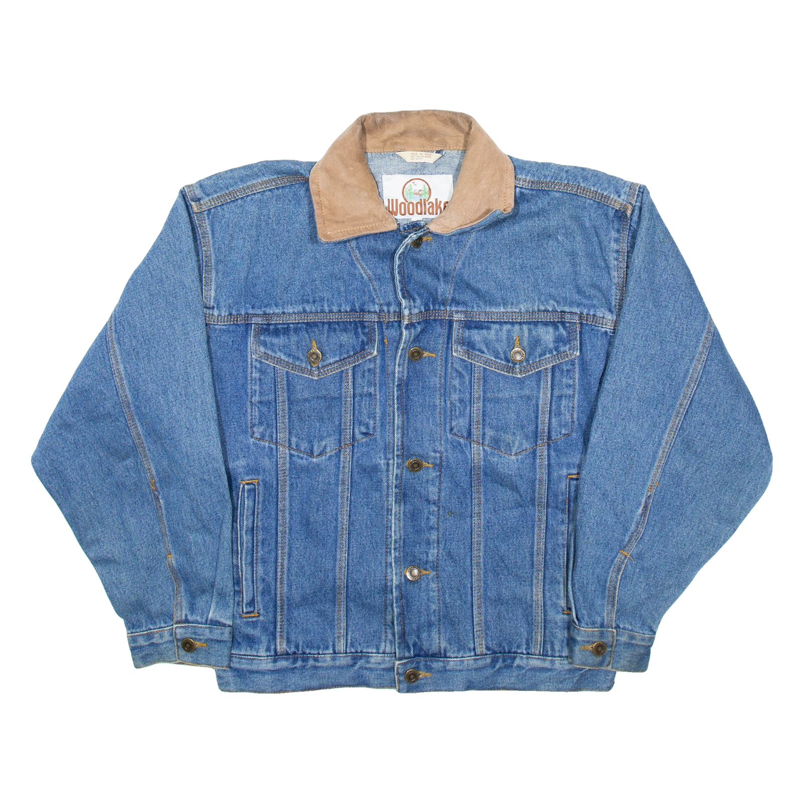 WOODLAKE Rock N Roll Marathon Mens Denim Jacket Blue S Refurbished - N/A refurbished available on Cerqular