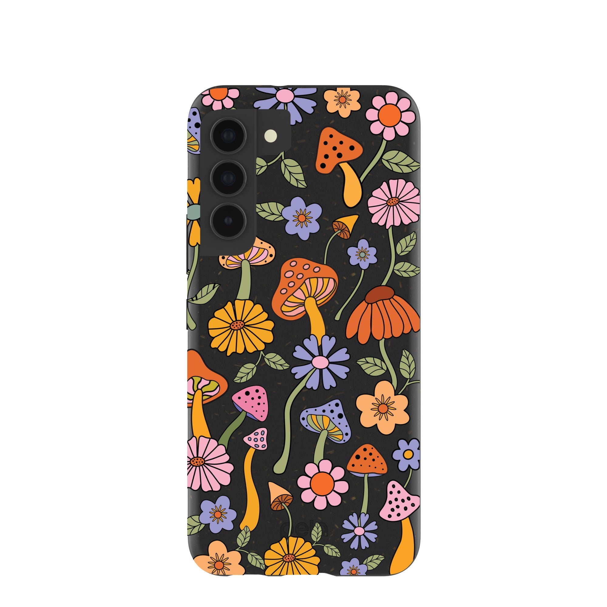 Black Midnight Shrooms Samsung Galaxy S22 Case Refurbished - Pela Case refurbished available on Cerqular