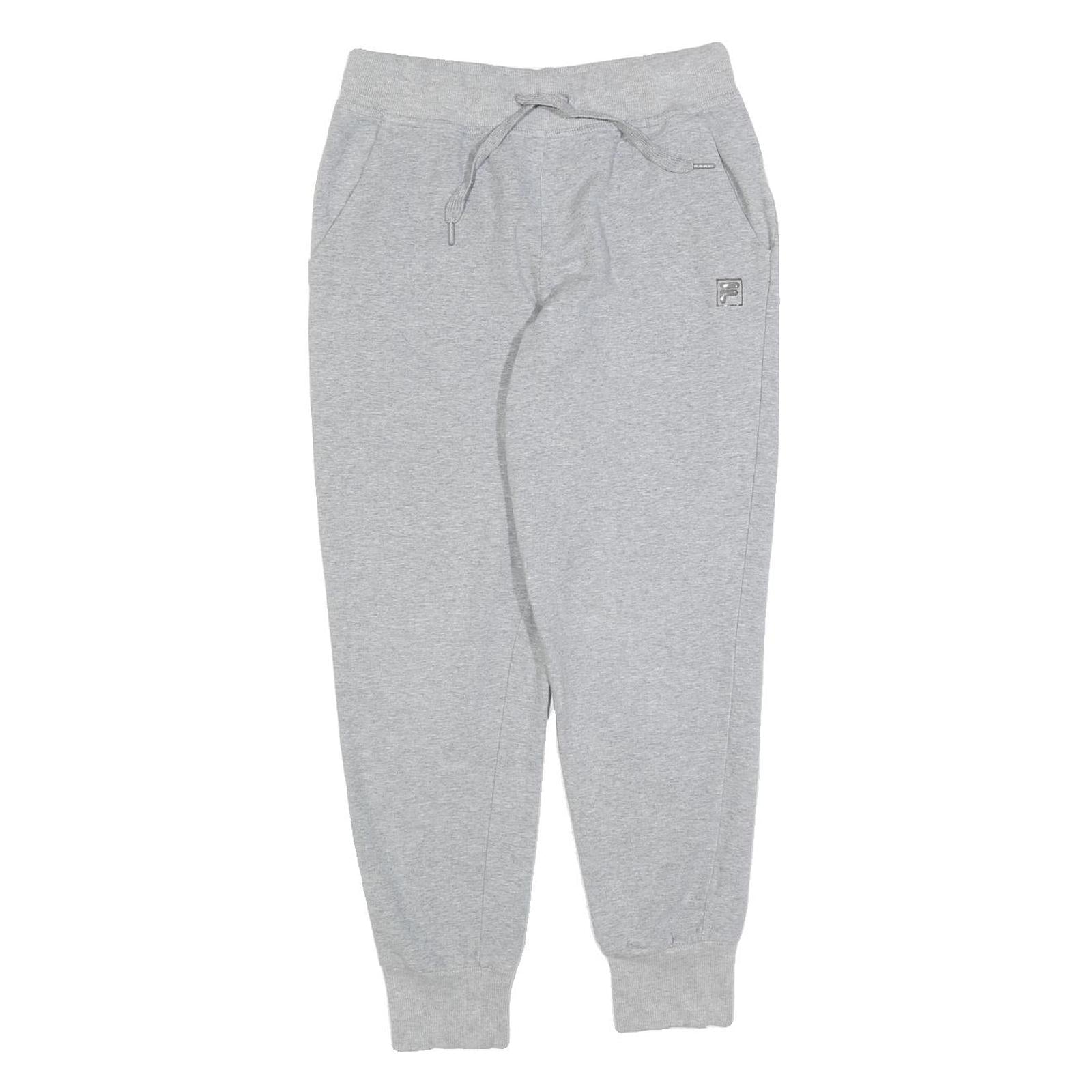 FILA Womens Joggers Grey Slim Tapered S W26 L26 Cotton Blend Comfortable Casual Refurbished - N/A refurbished available on Cerqular