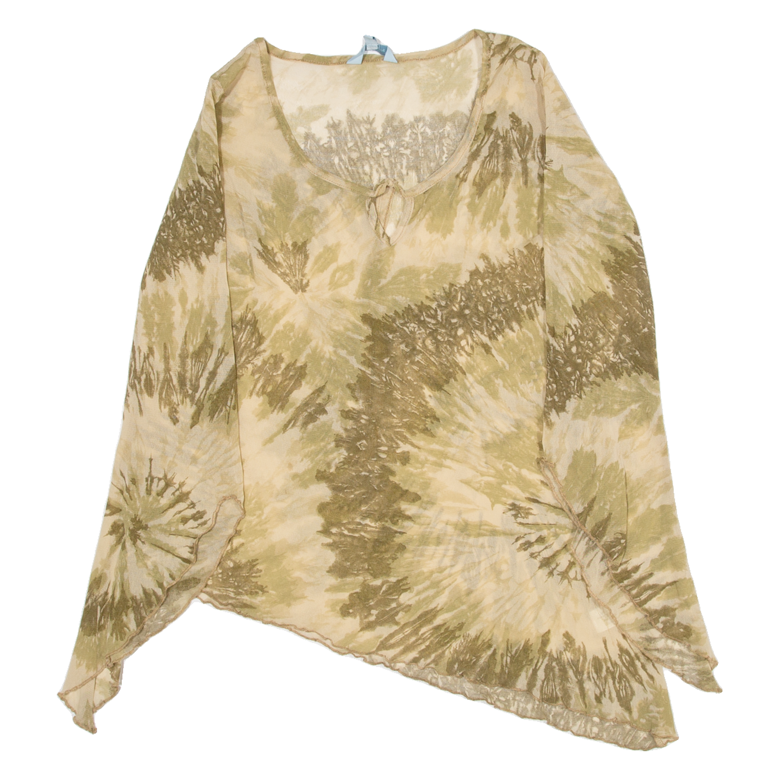 ATMOSPHERE Womens Blouse Top Green Long Sleeve Crazy Pattern UK 16 Refurbished - N/A refurbished available on Cerqular