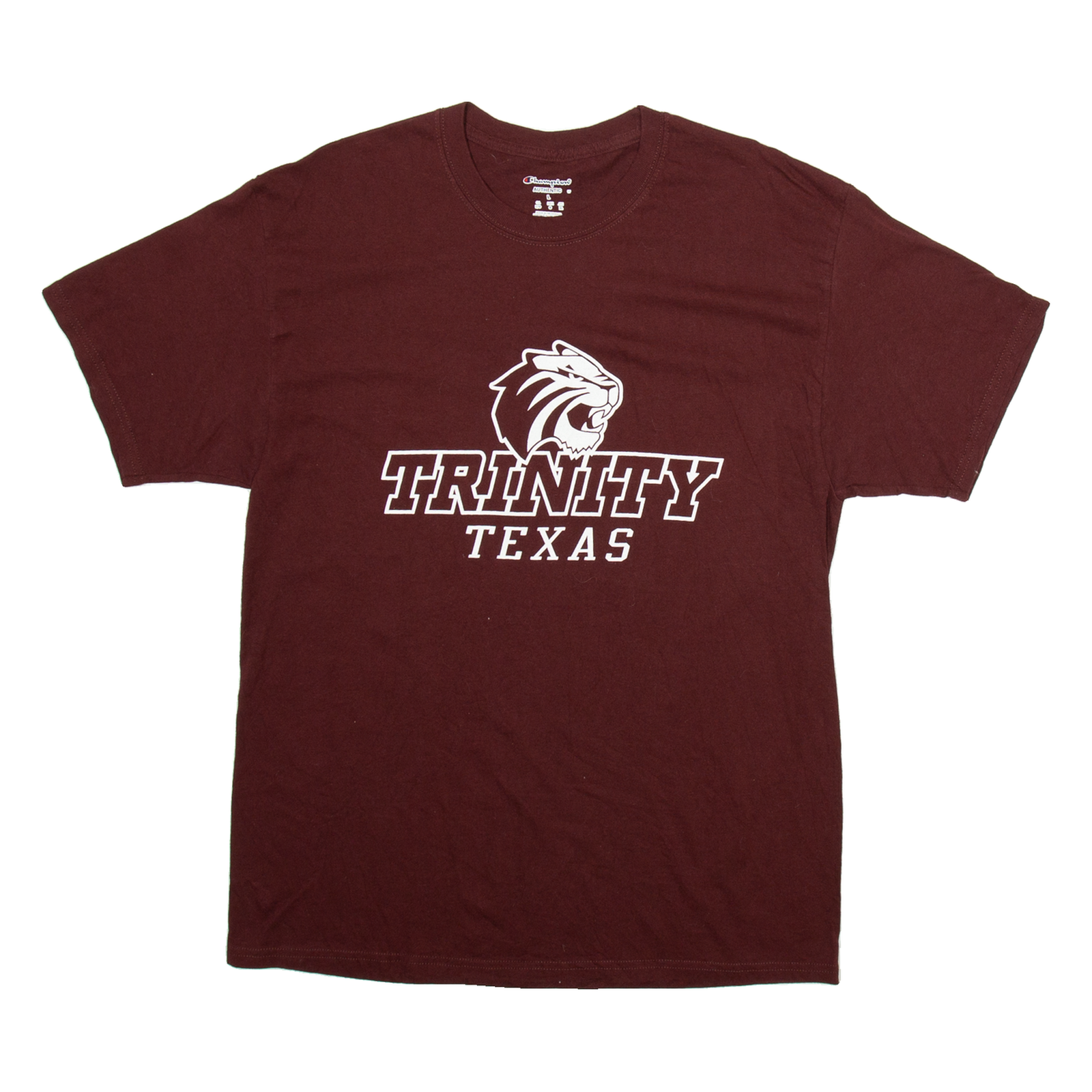CHAMPION Trinity Texas Mens T-Shirt Maroon USA M Refurbished - N/A refurbished available on Cerqular