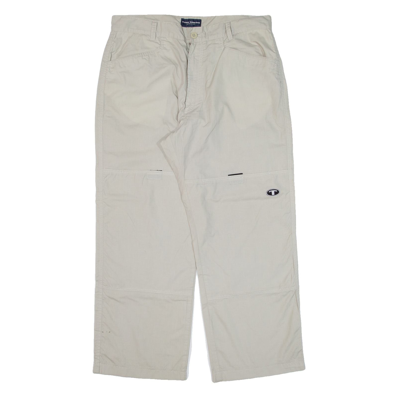 TOM TAILOR Mens Trousers Grey Loose Straight W36 L27 Refurbished - N/A refurbished available on Cerqular