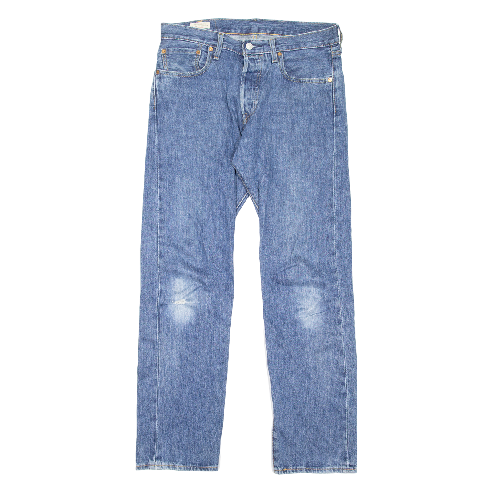 LEVI'S 501 BIG E Jeans Mens Blue Regular Straight Stone Wash W32 L32 Refurbished - N/A refurbished available on Cerqular