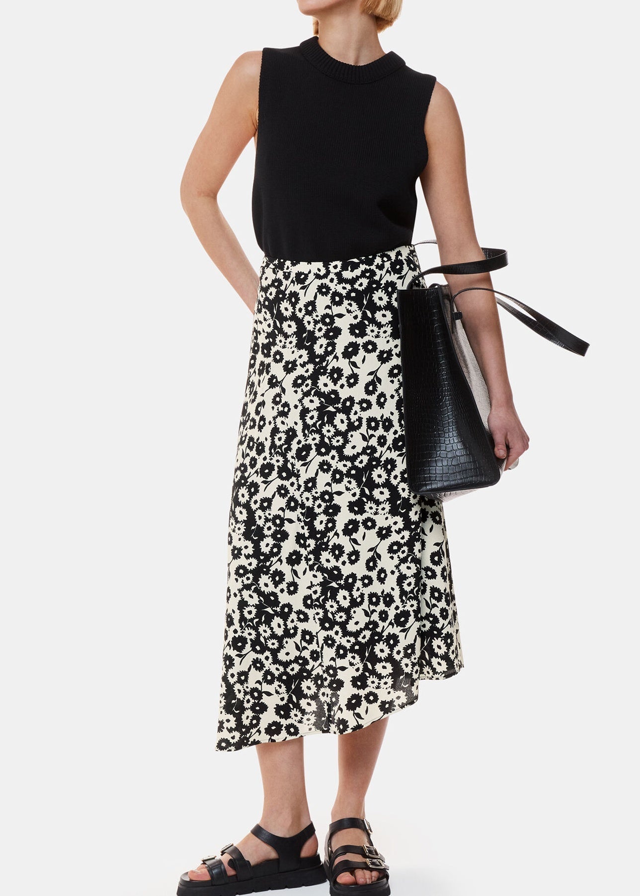 Skirt 38407 Black-And-White | Color: BLACK AND WHITE | Size: 08 Refurbished - N/A (I could not find a well-known brand with this name refurbished available on Cerqular