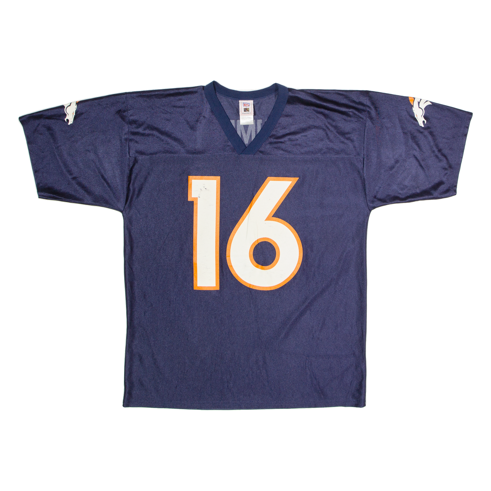 NFL Denver Broncos Alternate #16 Plummer Mens Jersey Blue USA V-Neck L Refurbished - N/A refurbished available on Cerqular