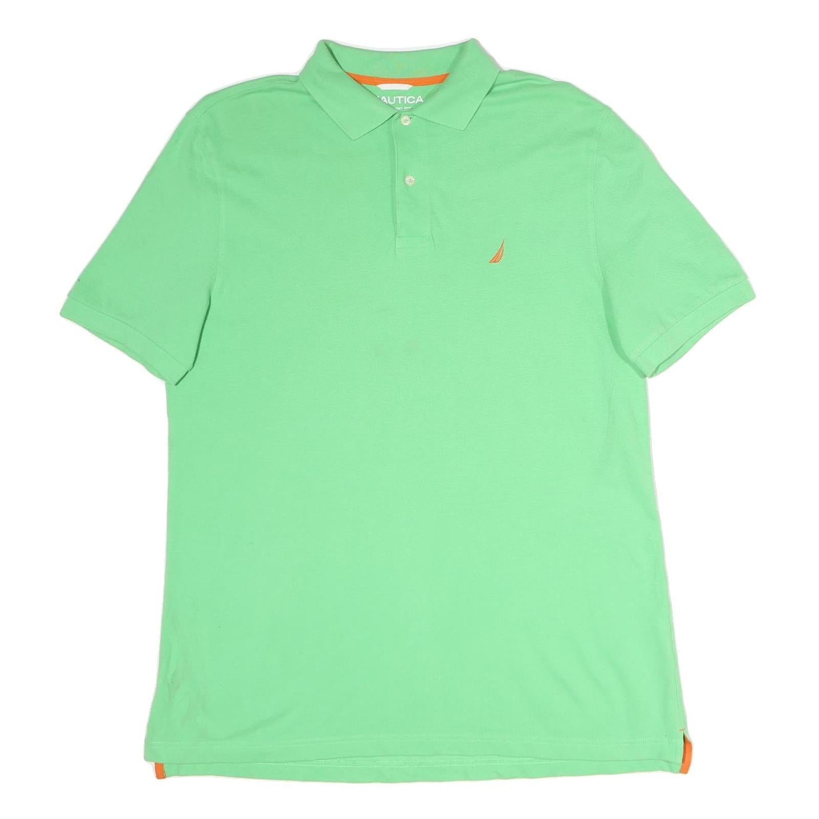 Buy NAUTICA Mens Green & Orange Short Sleeve Plain L Cotton Polo Shirt Casual Summer Refurbished - $25.99 NAUTICA Mens Green & Orange Short Sleeve Plain L Cotton Polo Shirt Casual Summer Refurbished - N/A refurbished available on Cerqular