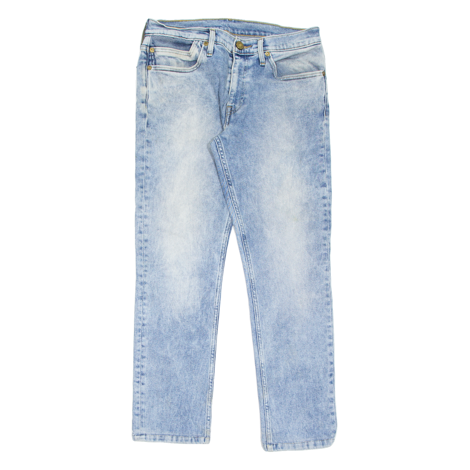 LEVI'S 511 Jeans Mens Blue Slim Straight Stone Wash W32 L32 Refurbished - N/A refurbished available on Cerqular