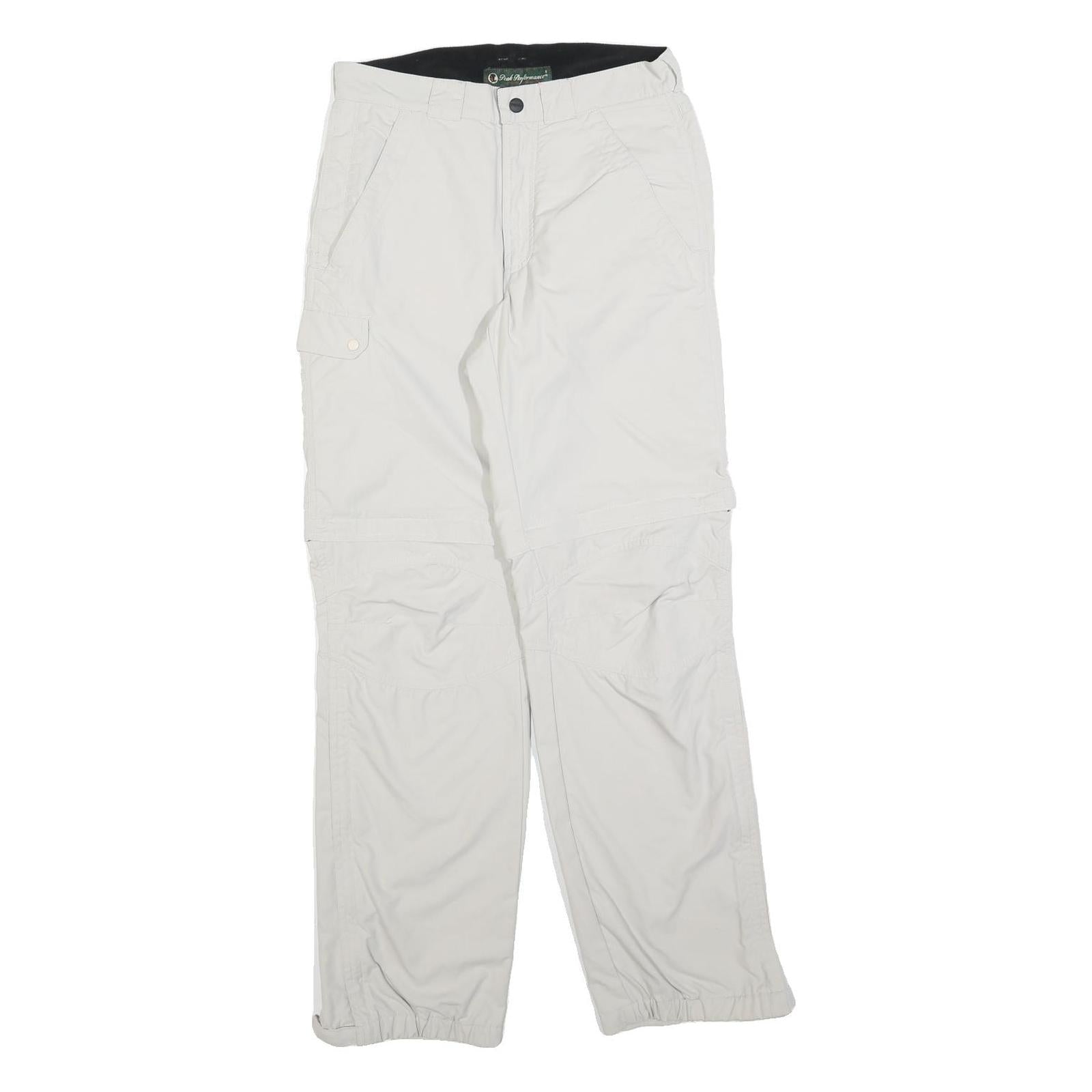 PEAK PERFORMANCE Mens Regular Fit White Zip Trousers W28 L32 Cargo Outdoor Refurbished - N/A refurbished available on Cerqular