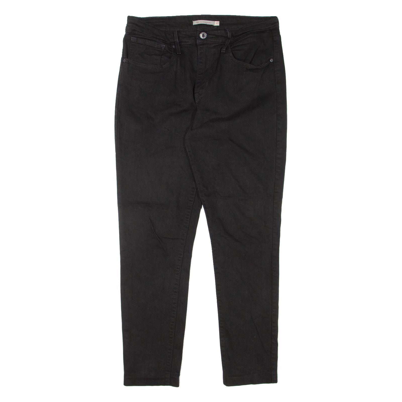 LEVI'S 721 High Rise Womens Jeans Black Slim Skinny W30 L26 Refurbished - N/A refurbished available on Cerqular
