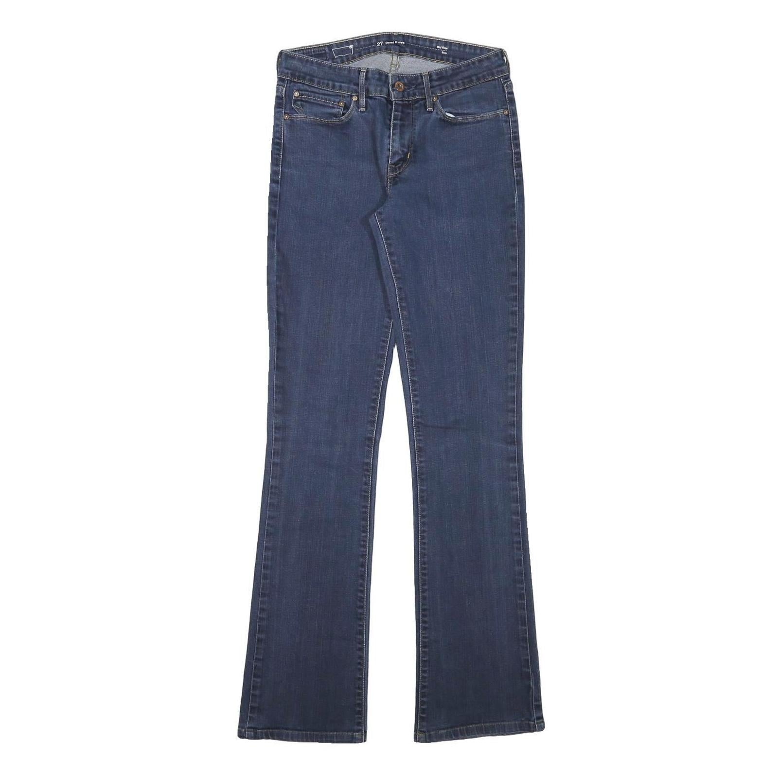 LEVI'S Womens Jeans Blue Regular Flared Denim Medium W27 L32 Classic Fit Zip Refurbished - N/A refurbished available on Cerqular
