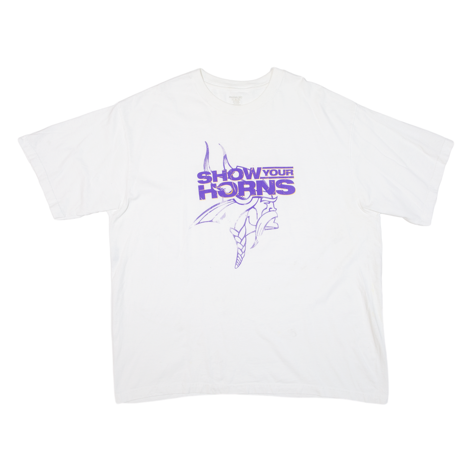 REEBOK Show Your Horns Mens T-Shirt White USA 2XL Refurbished - N/A refurbished available on Cerqular