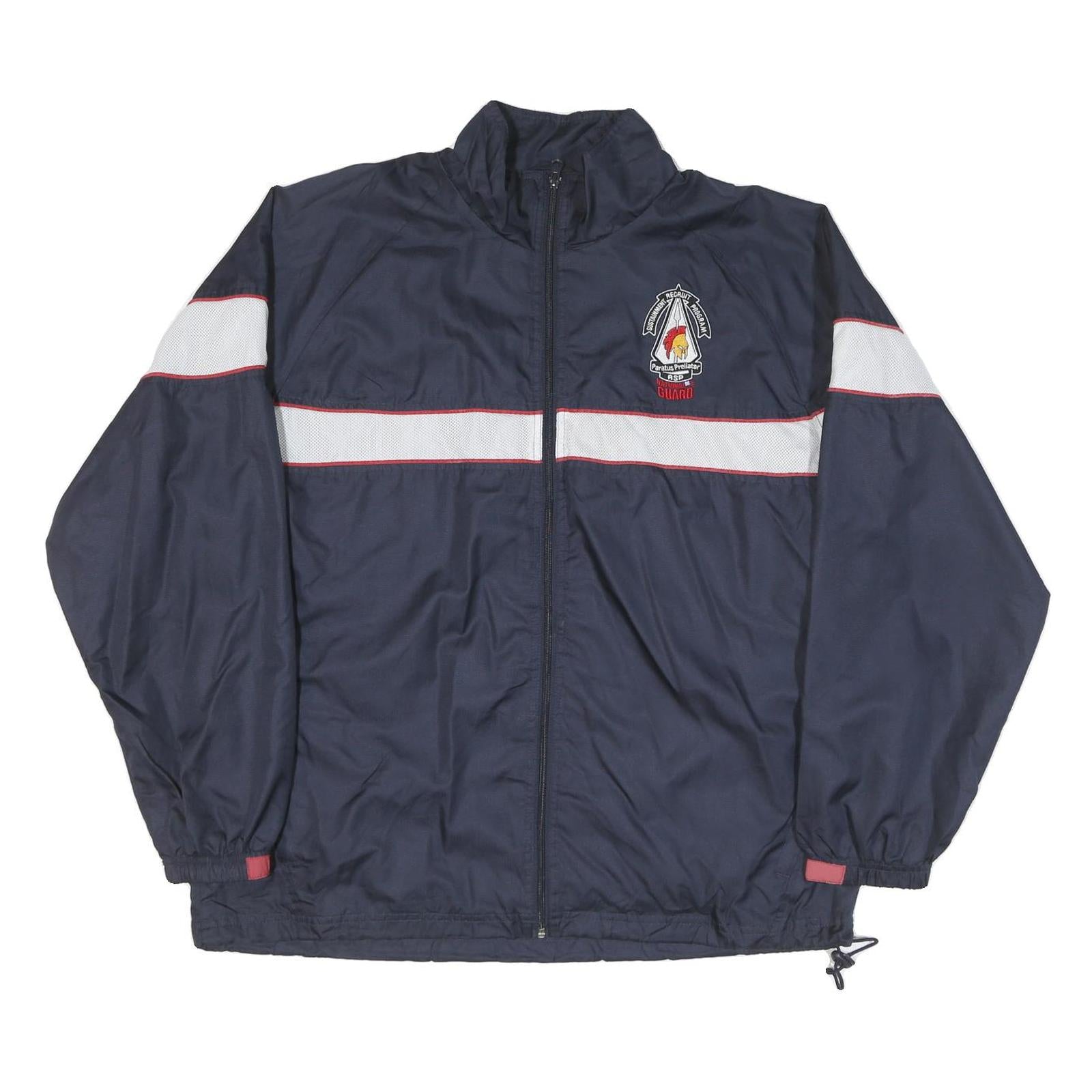 Buy NATIONAL GUARD Mens Navy Blue & White Track Jacket L Polyester Blend Zip Refurbished - $37.69 NATIONAL GUARD Mens Navy Blue & White Track Jacket L Polyester Blend Zip Refurbished - N/A refurbished available on Cerqular
