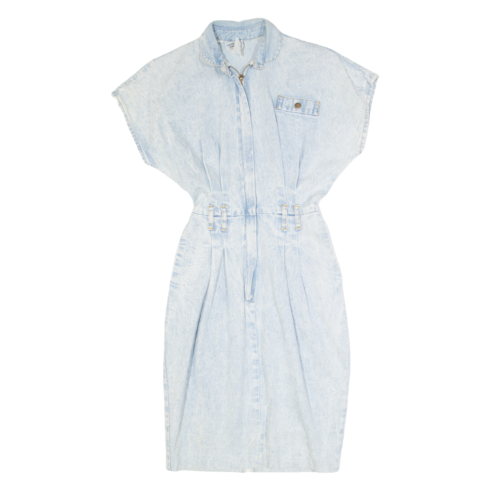 DISORDERLY CONDUCT Womens Pencil Dress Blue Denim 90s Knee Length XS Refurbished - N/A refurbished available on Cerqular