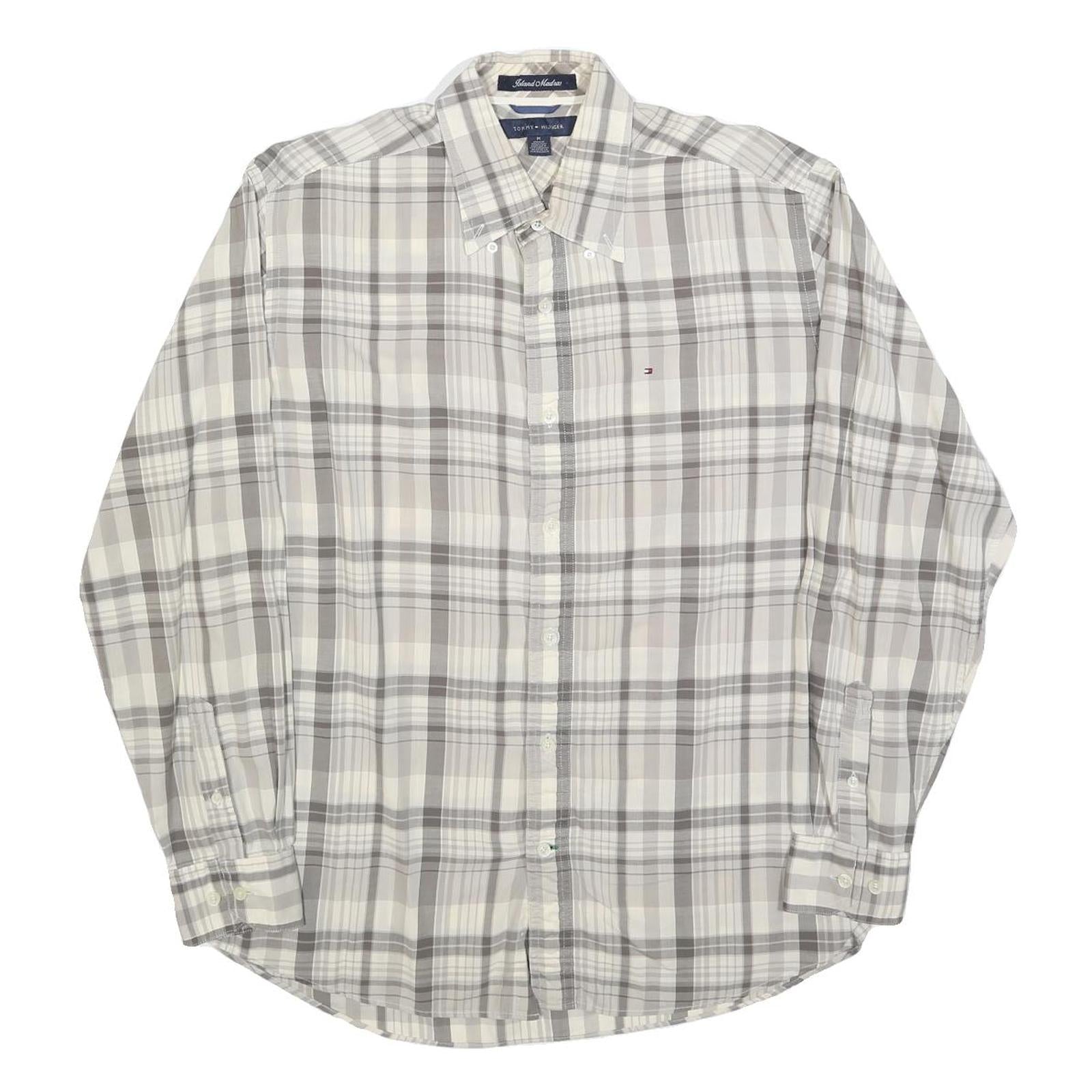 Buy TOMMY HILFIGER Mens Grey & Cream Check Shirt M Button-Down Collar Long Sleeve Refurbished - $29.89 TOMMY HILFIGER Mens Grey & Cream Check Shirt M Button-Down Collar Long Sleeve Refurbished - N/A refurbished available on Cerqular