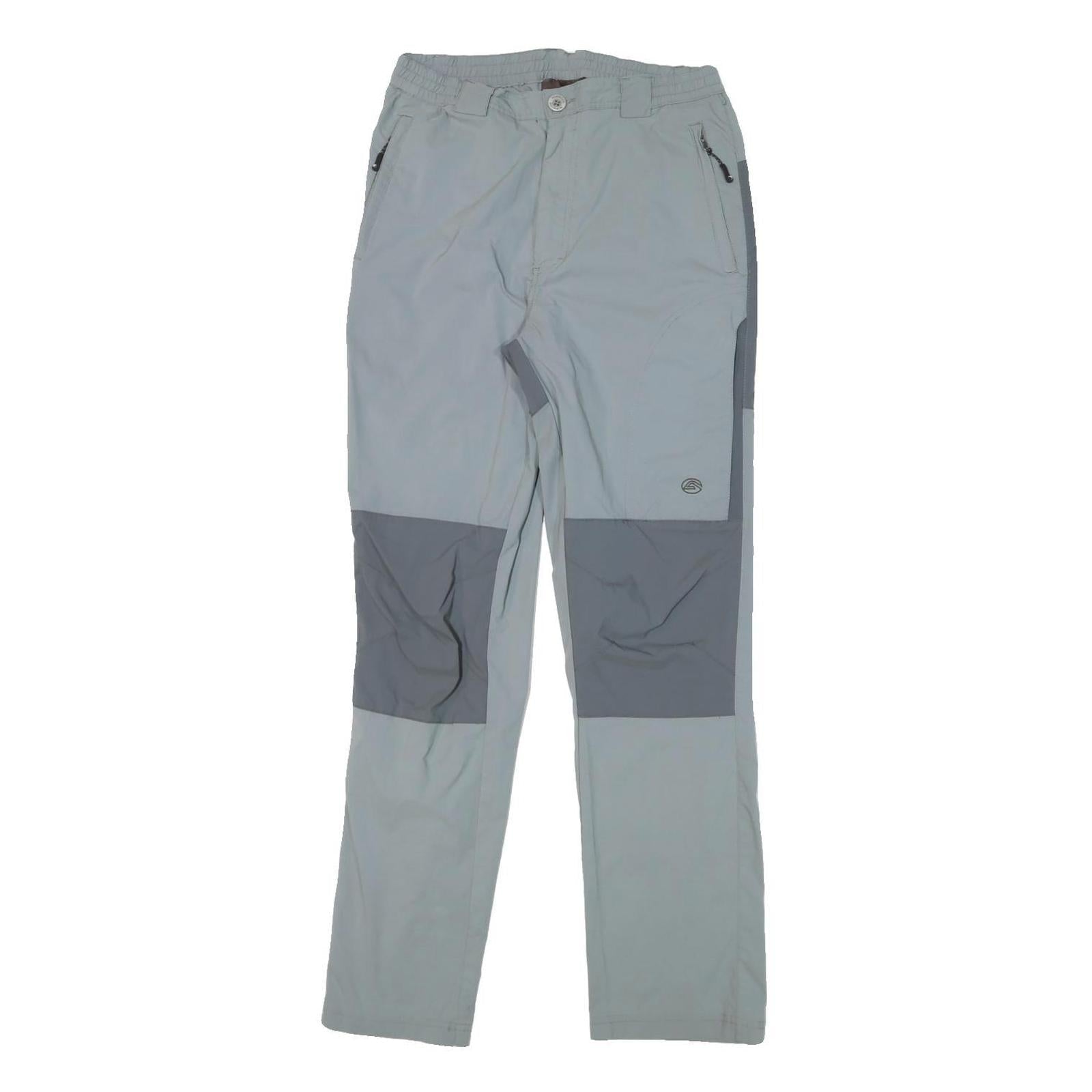 NEWOOD ADVENTURE Mens Slim Grey Polyester Blend Zip Trousers W28 L30 Outdoor Refurbished - N/A refurbished available on Cerqular