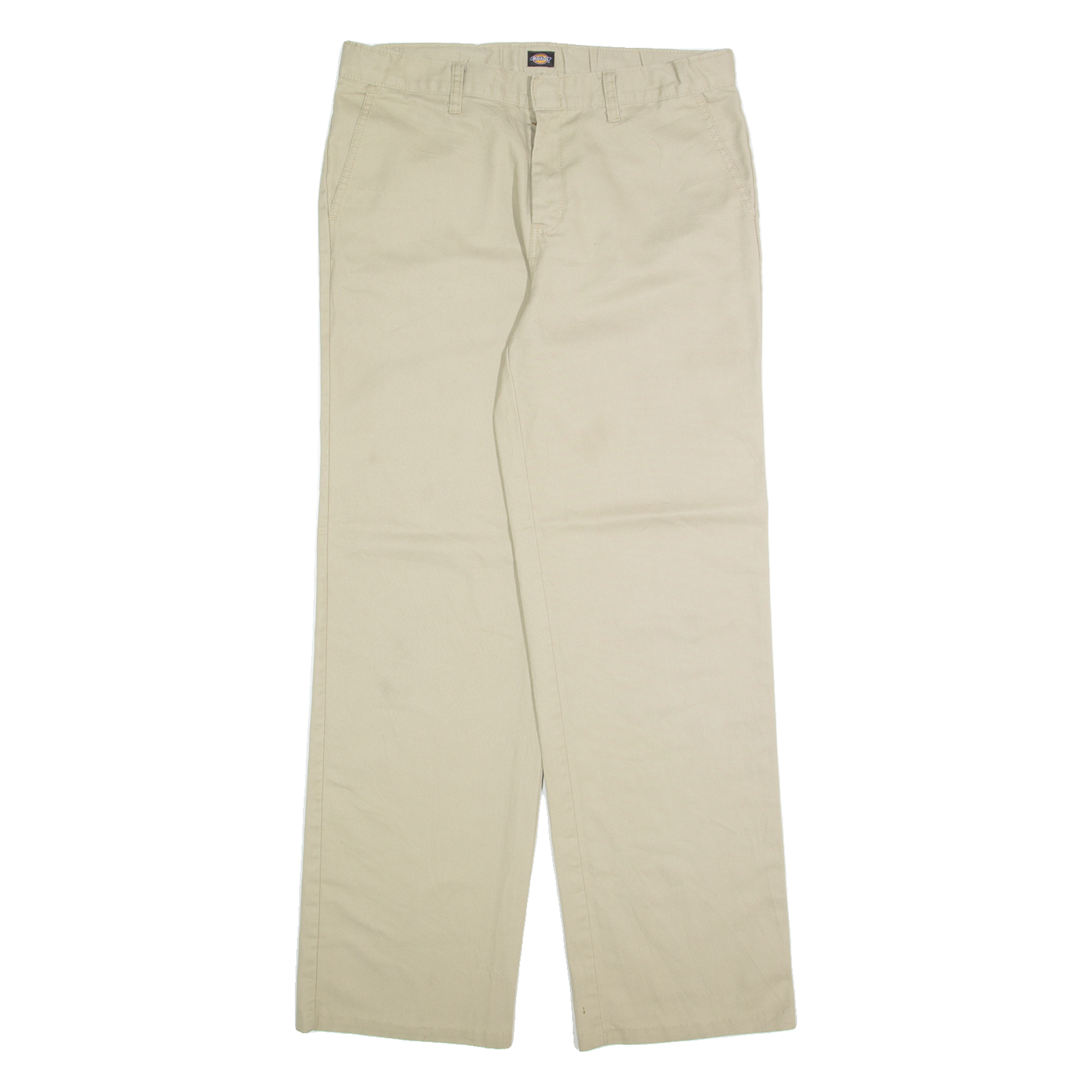 DICKIES Chino Mens Trousers Beige Regular Straight W32 L32 Refurbished - N/A refurbished available on Cerqular