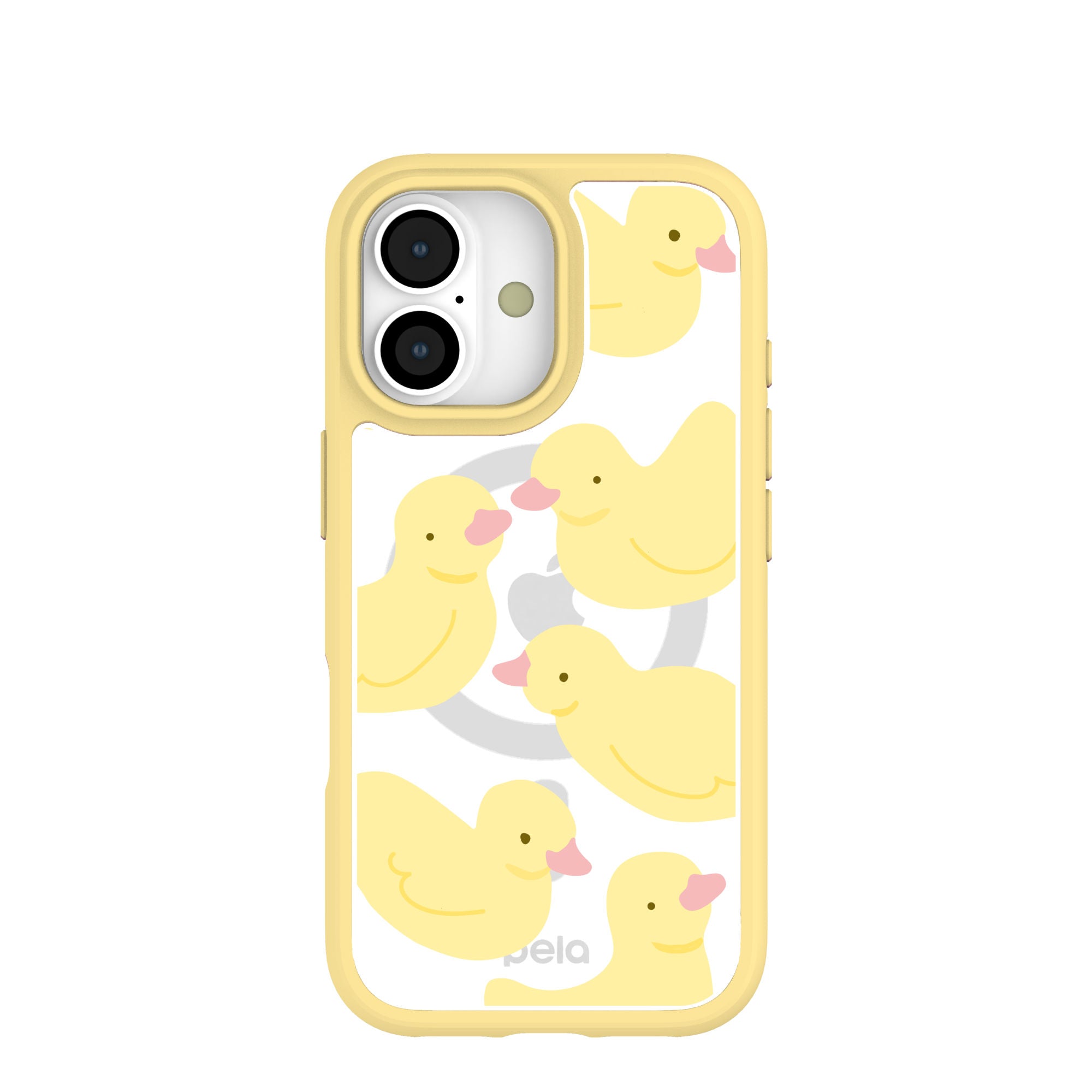 Clear Ducks iPhone 17 Case With Sunbeam Ridge (MagSafe included) Refurbished - Pela Case refurbished available on Cerqular