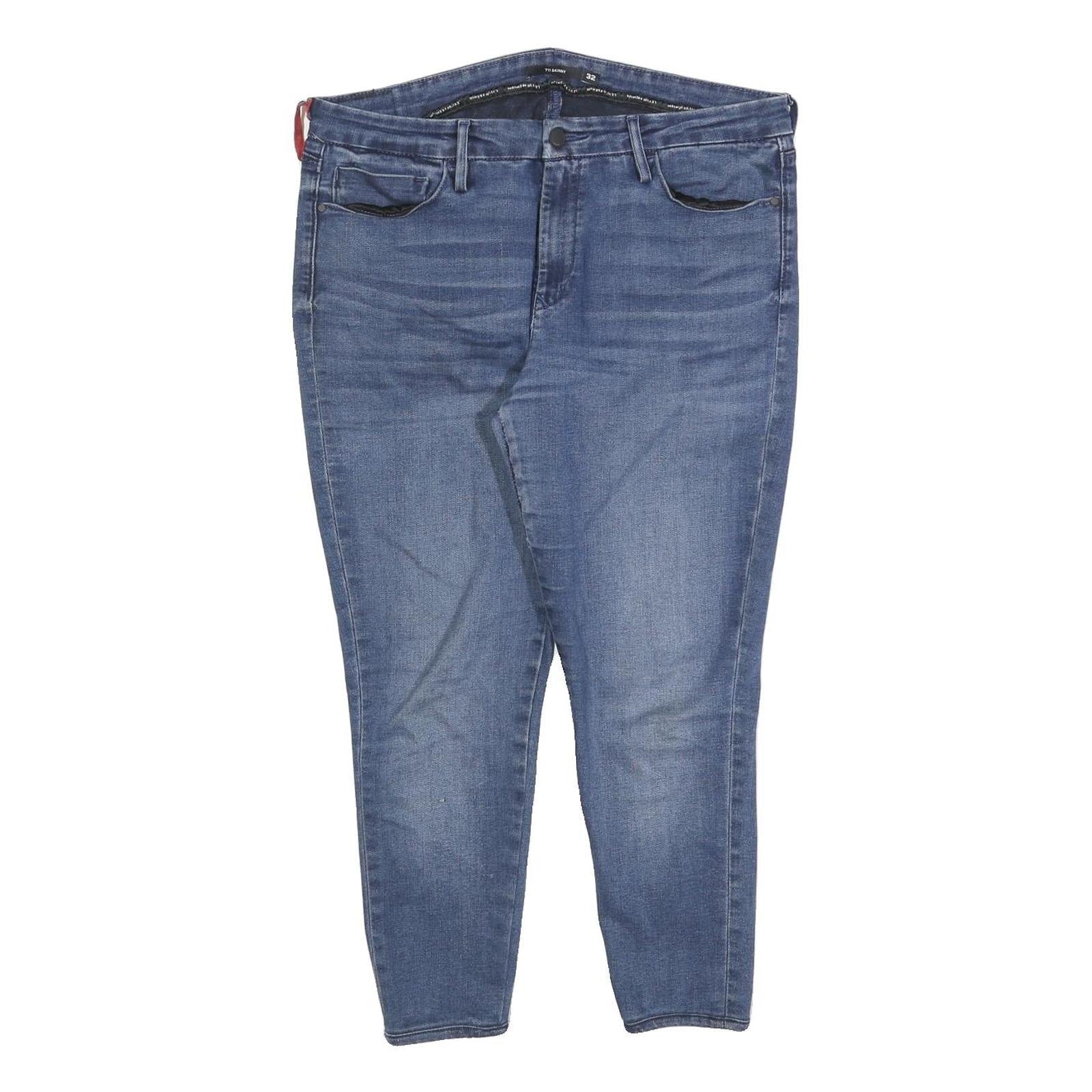 LEVI'S 711 Womens Jeans Blue Slim Skinny Denim W32 L24 Stretch Casual Pants Refurbished - N/A refurbished available on Cerqular