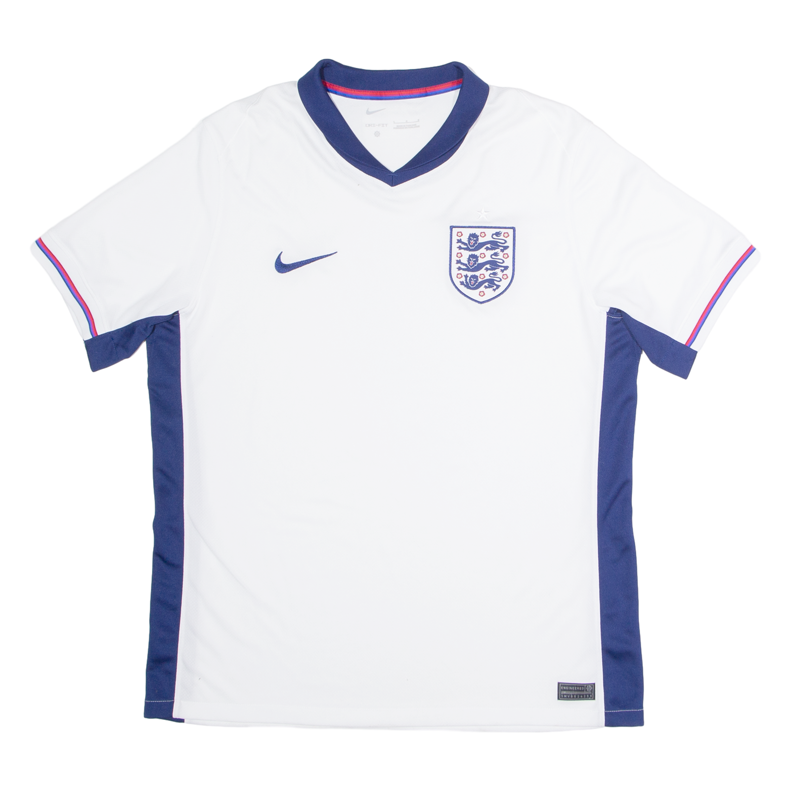 NIKE Dri Fit England Mens Football Shirt Jersey White V-Neck L Refurbished - N/A refurbished available on Cerqular