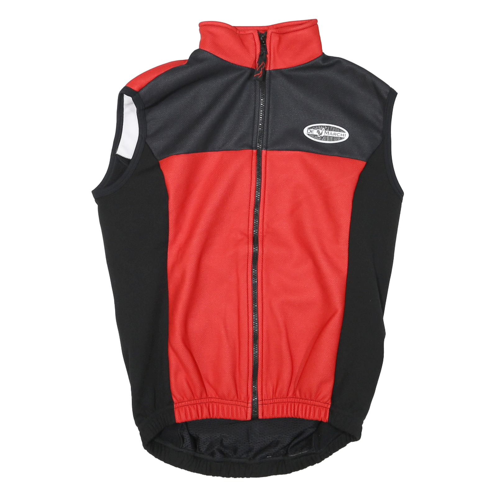 Mens Red & Black Sleeveless Cycling Jacket M Polyester Blend Zip Plain Vest Refurbished - N/A refurbished available on Cerqular